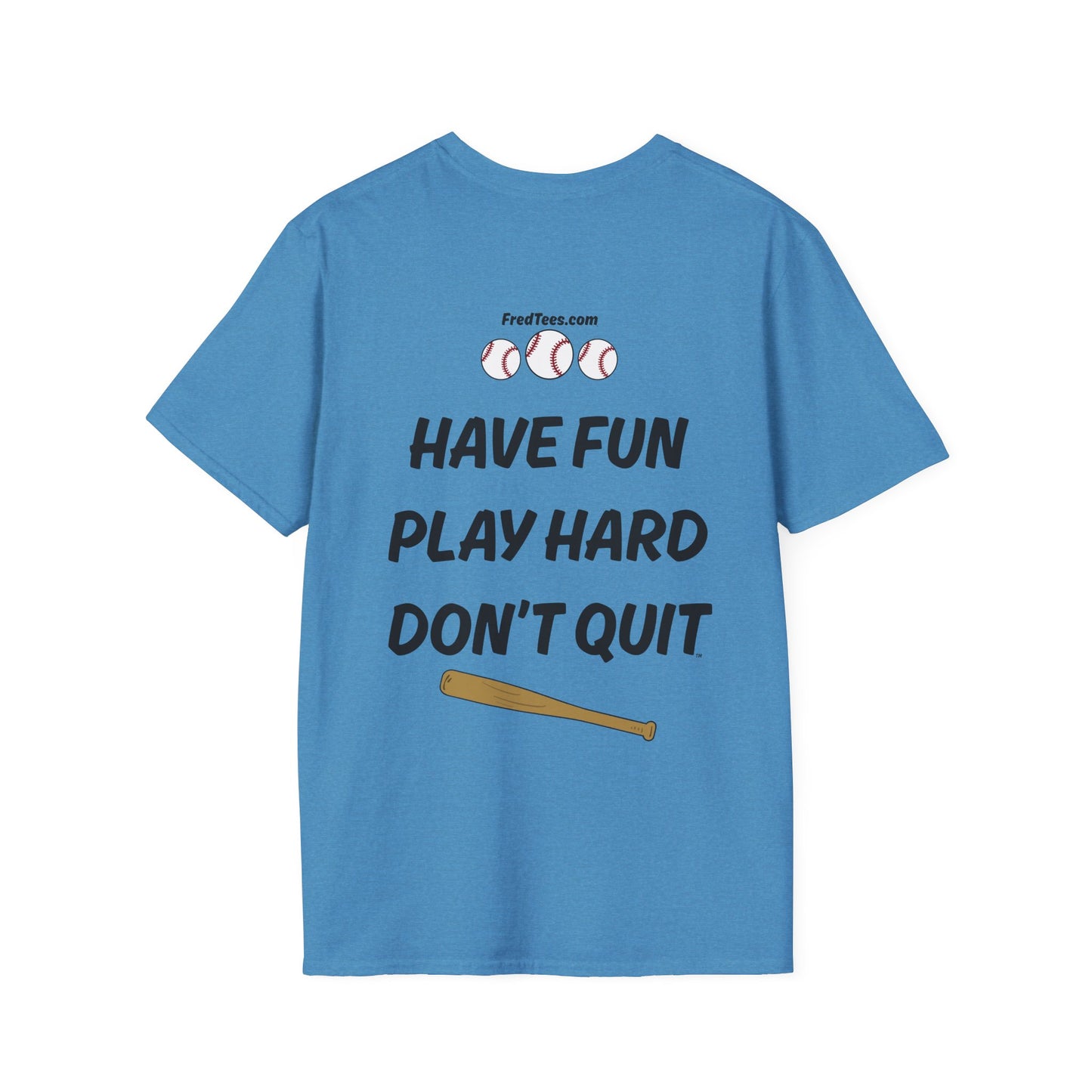 FRED is ready to PLAY BALL! His forever motto - HAVE FUN, PLAY HARD, DON’T QUIT! Orange & Navy