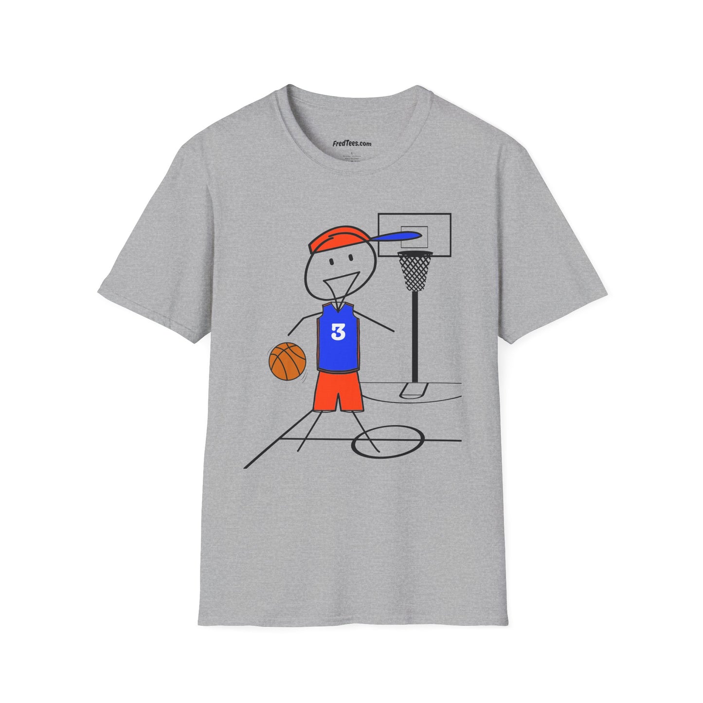 FRED is ready for the court! His forever motto - HAVE FUN, PLAY HARD, DON’T QUIT! More. Orange & Royal