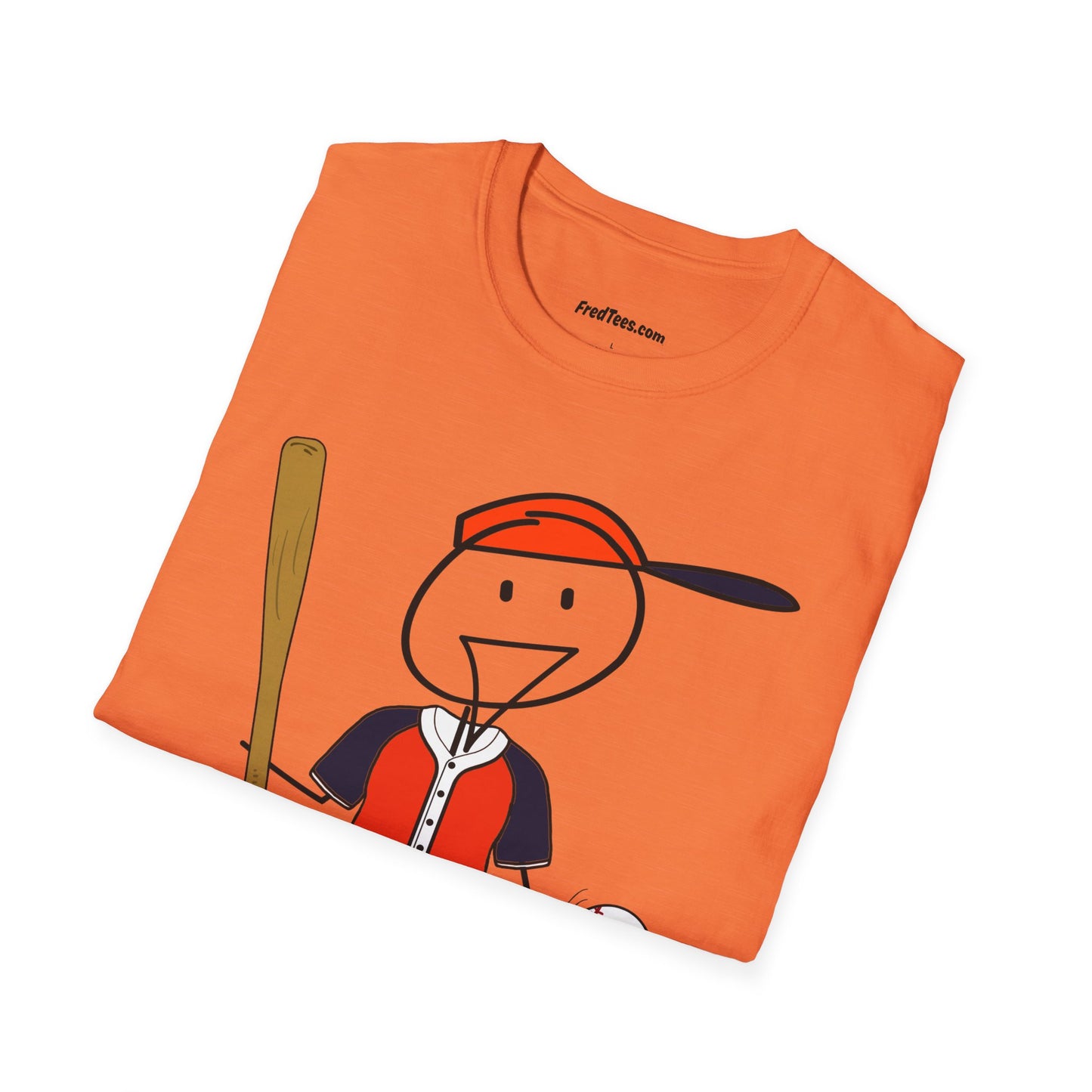FRED is ready to PLAY BALL! His forever motto - HAVE FUN, PLAY HARD, DON’T QUIT! Orange & Navy