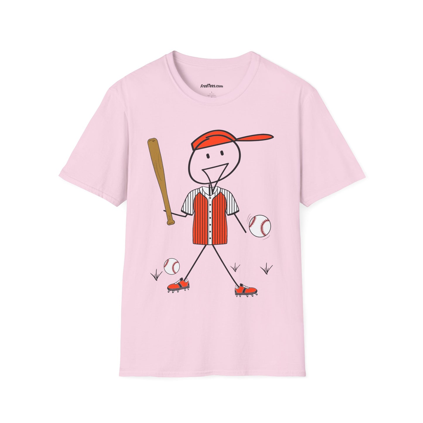 FRED is ready to PLAY BALL! His forever motto - HAVE FUN, PLAY HARD, DON’T QUIT! Orange & Black Pinstripe