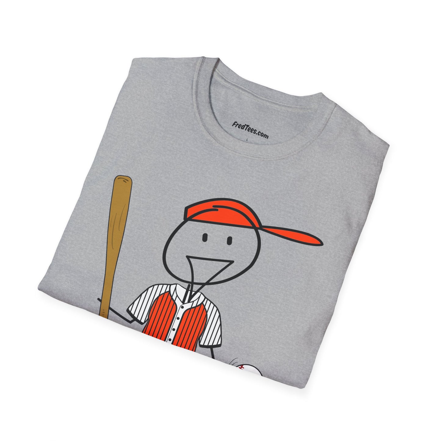 FRED is ready to PLAY BALL! His forever motto - HAVE FUN, PLAY HARD, DON’T QUIT! Orange & Black Pinstripe