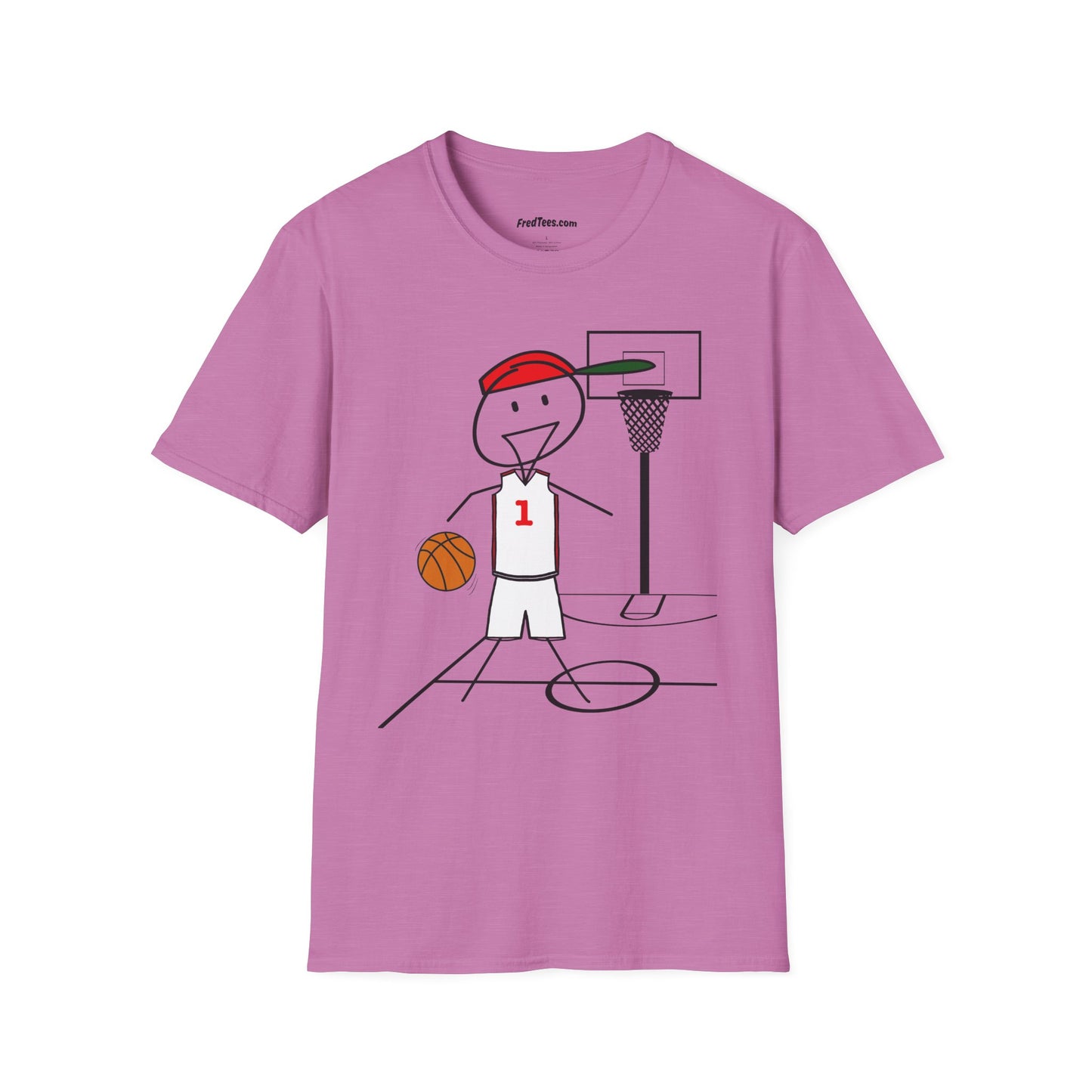FRED is ready for the court! His forever motto - HAVE FUN, PLAY HARD, DON’T QUIT! Red & White