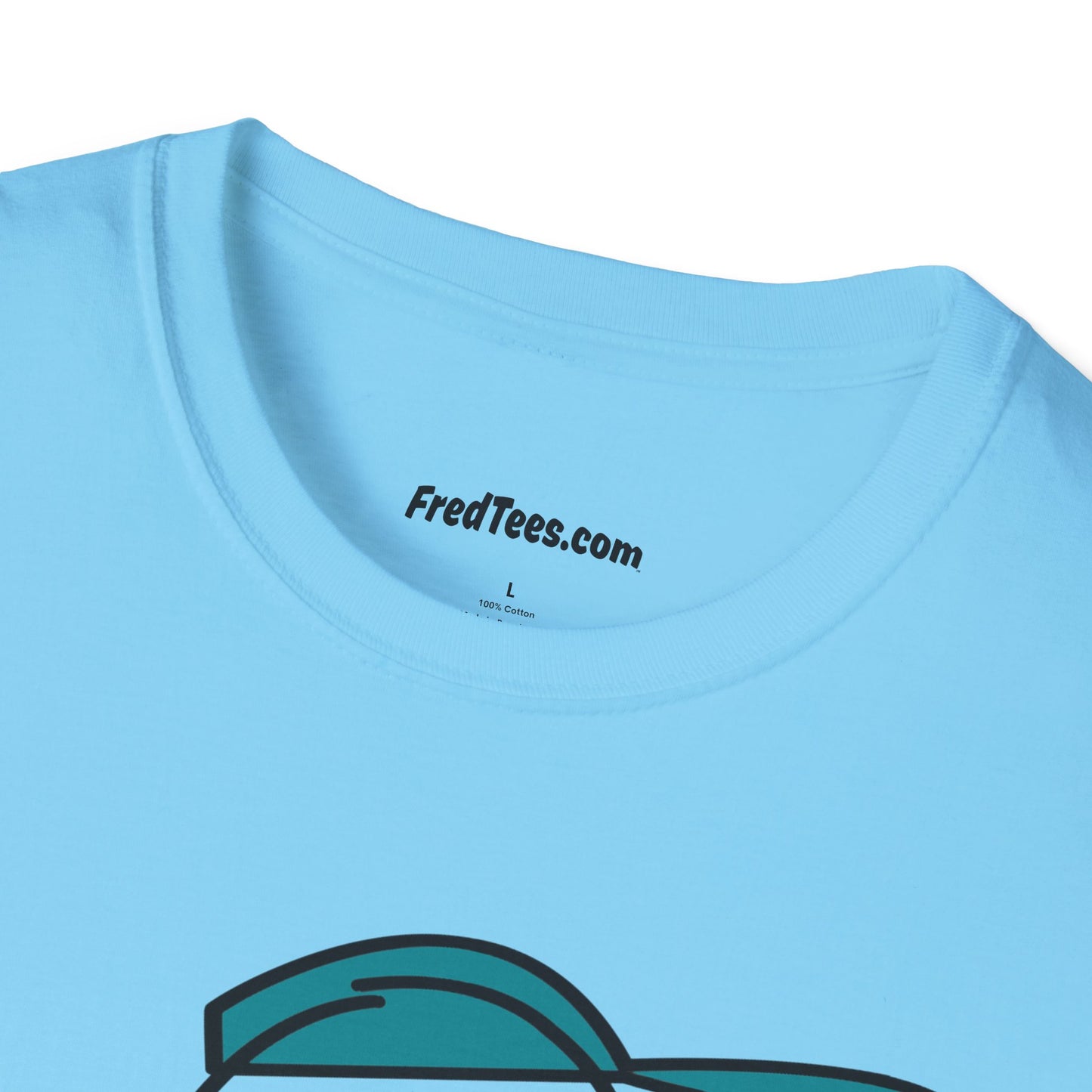 FRED is ready to PLAY BALL! His forever motto - HAVE FUN, PLAY HARD, DON’T QUIT! Teal & Black Pinstripe