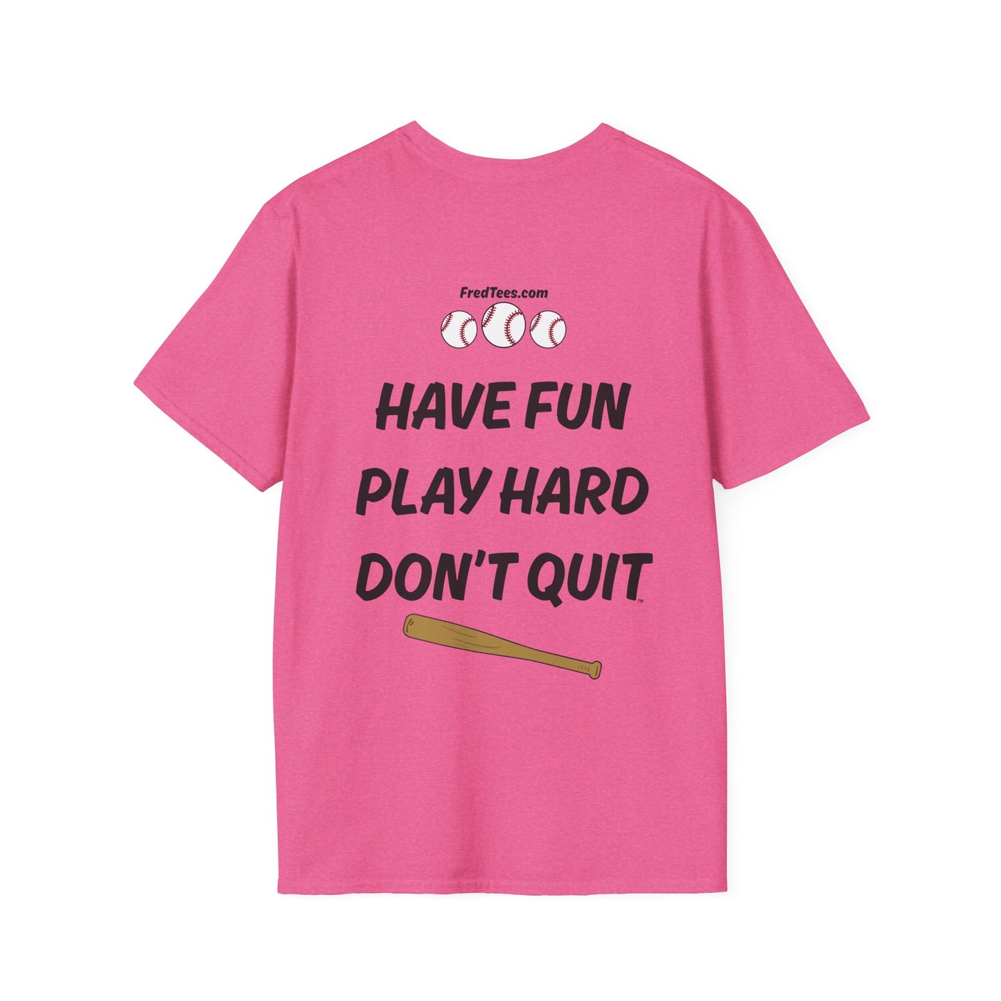 FRED is ready to PLAY BALL! His forever motto - HAVE FUN, PLAY HARD, DON’T QUIT! Orange & Navy