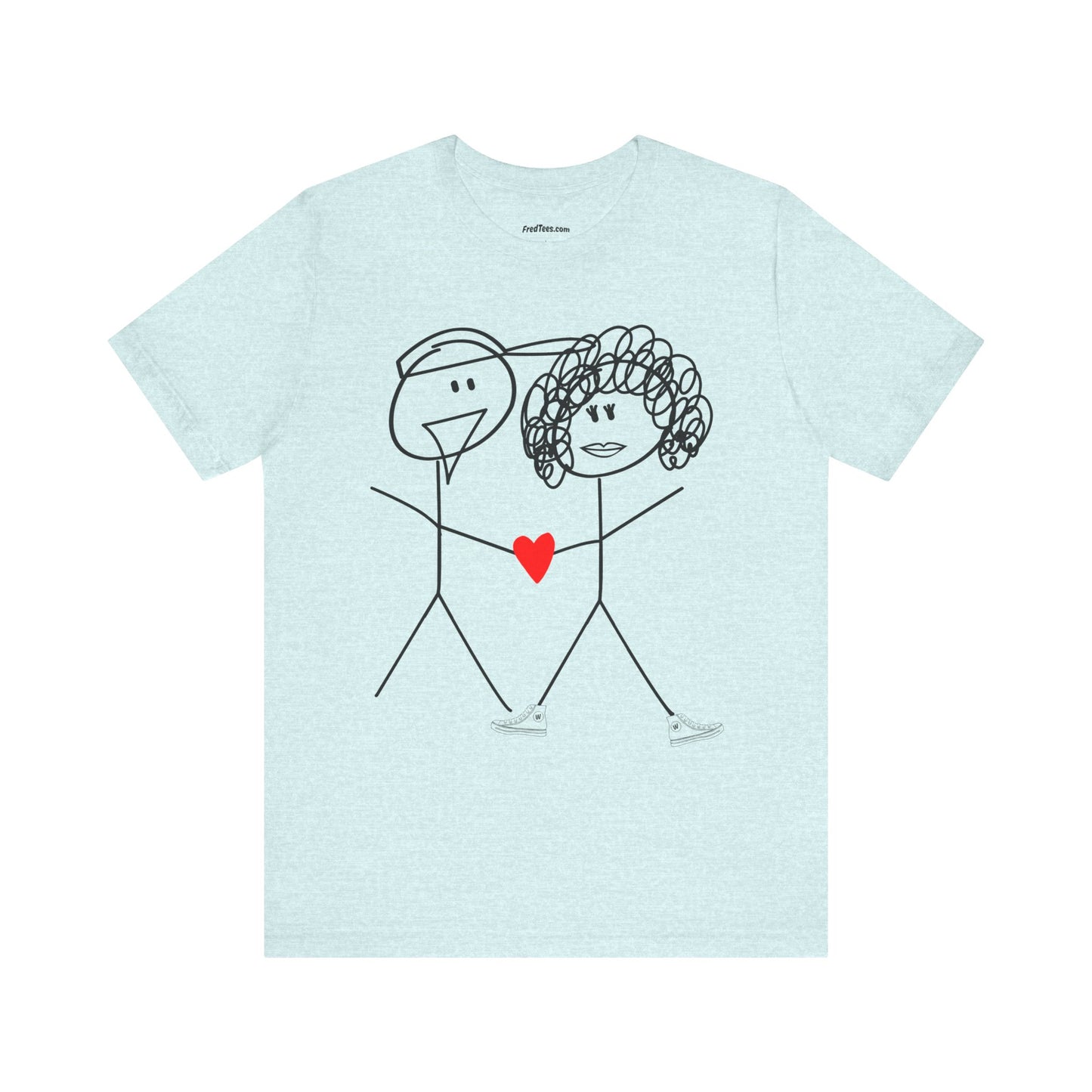 FRED and WENDI - the anniversary celebration shirt! LOVE is in the air! Bella+Canvas version