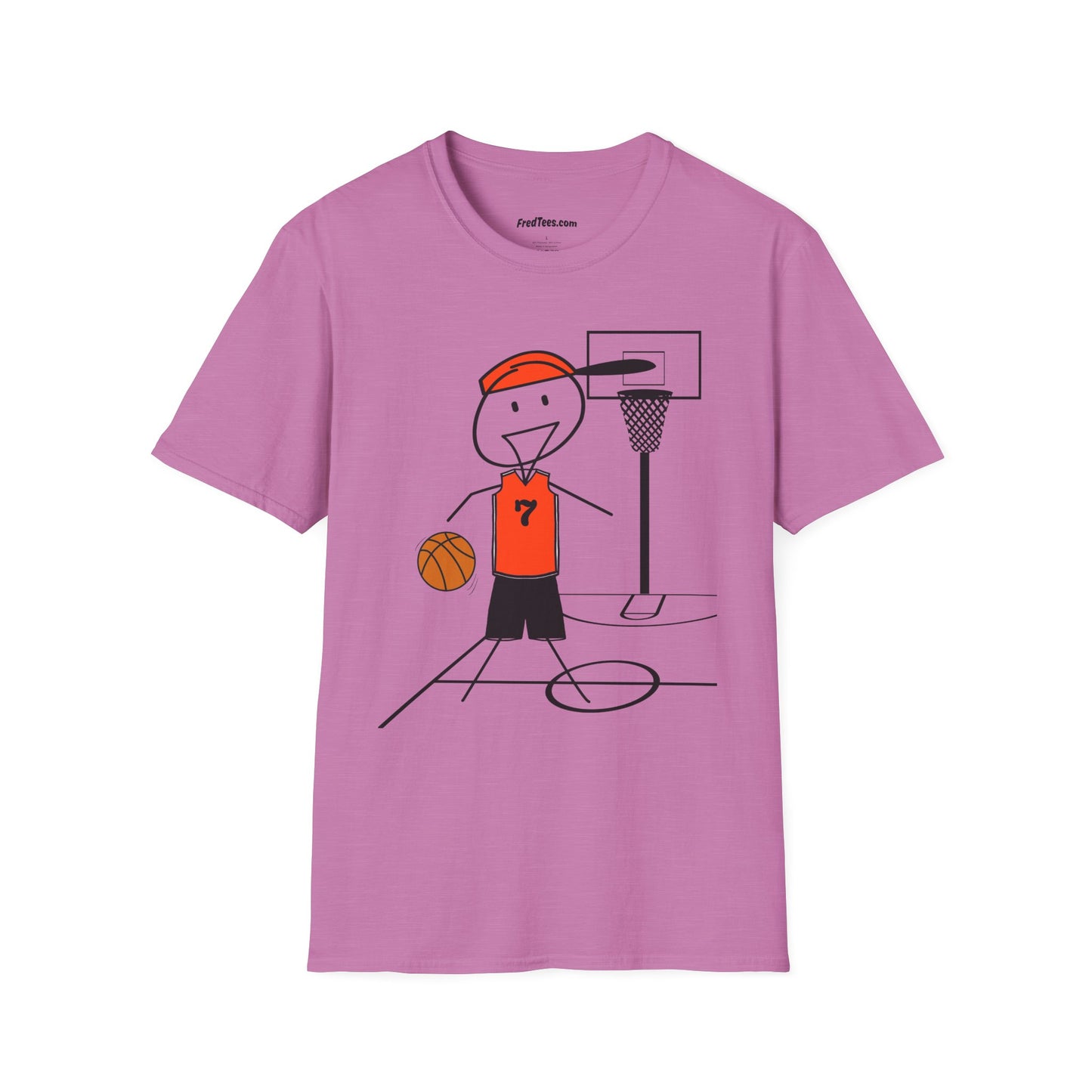 FRED is ready for the court! His forever motto - HAVE FUN, PLAY HARD, DON’T QUIT! Orange & Black