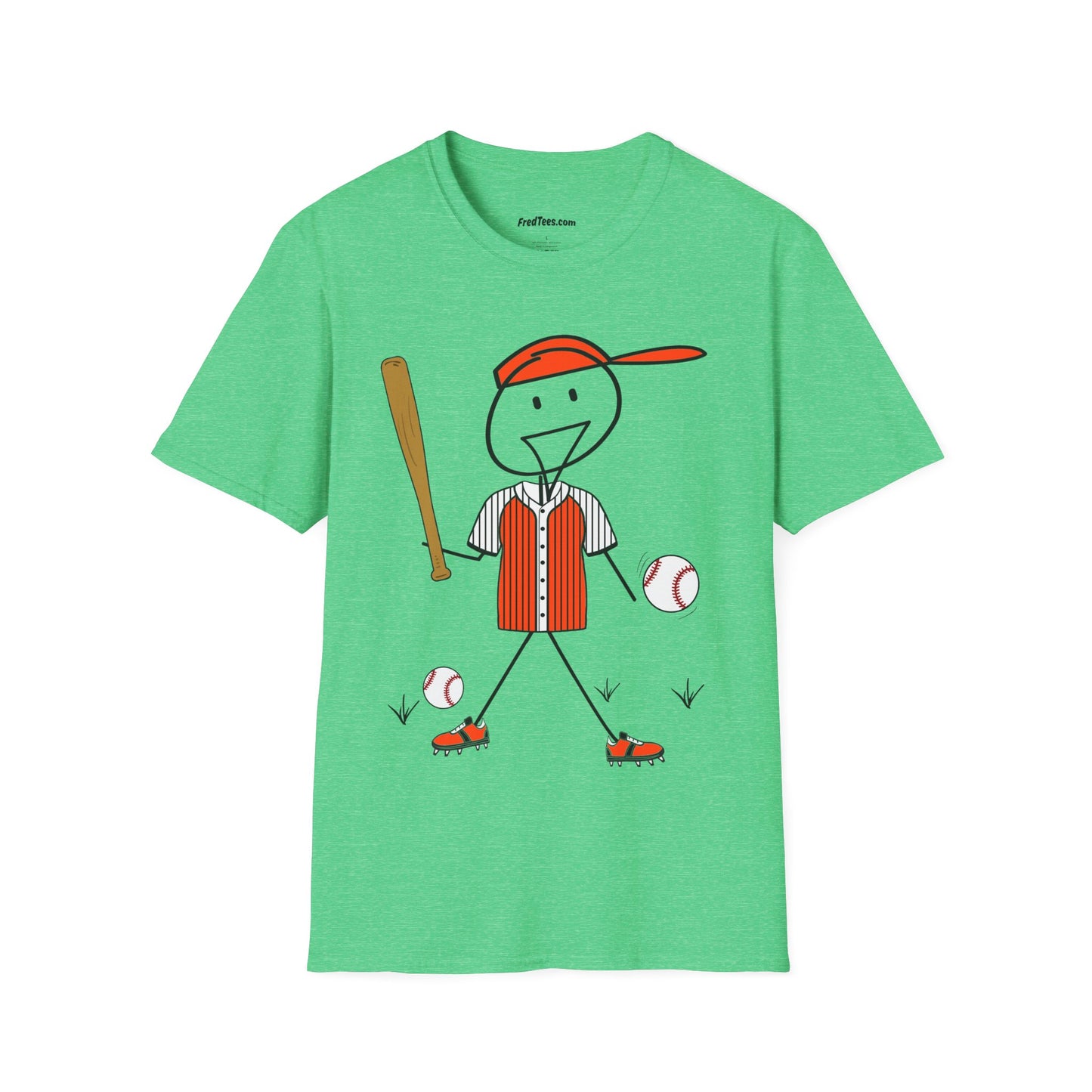 FRED is ready to PLAY BALL! His forever motto - HAVE FUN, PLAY HARD, DON’T QUIT! Orange & Black Pinstripe