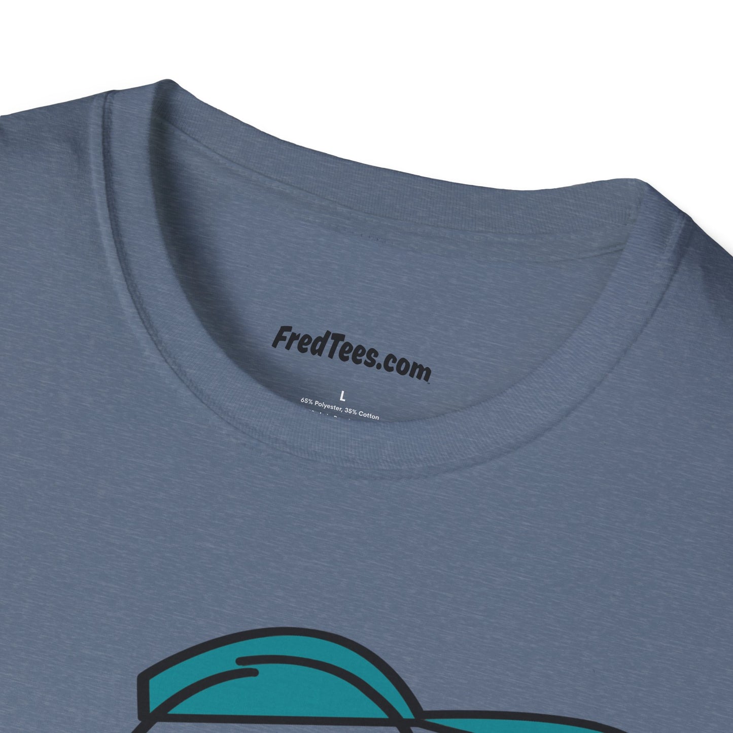 FRED is ready to PLAY BALL! His forever motto - HAVE FUN, PLAY HARD, DON’T QUIT! Teal & Black Pinstripe