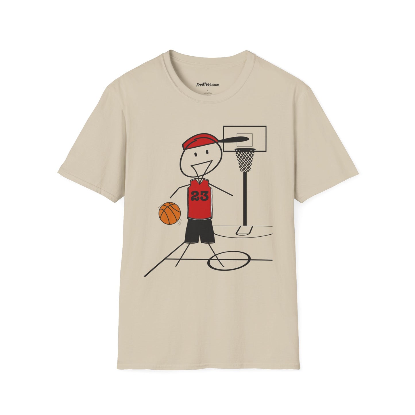FRED is ready for the court! His forever motto - HAVE FUN, PLAY HARD, DON’T QUIT! Red & Black
