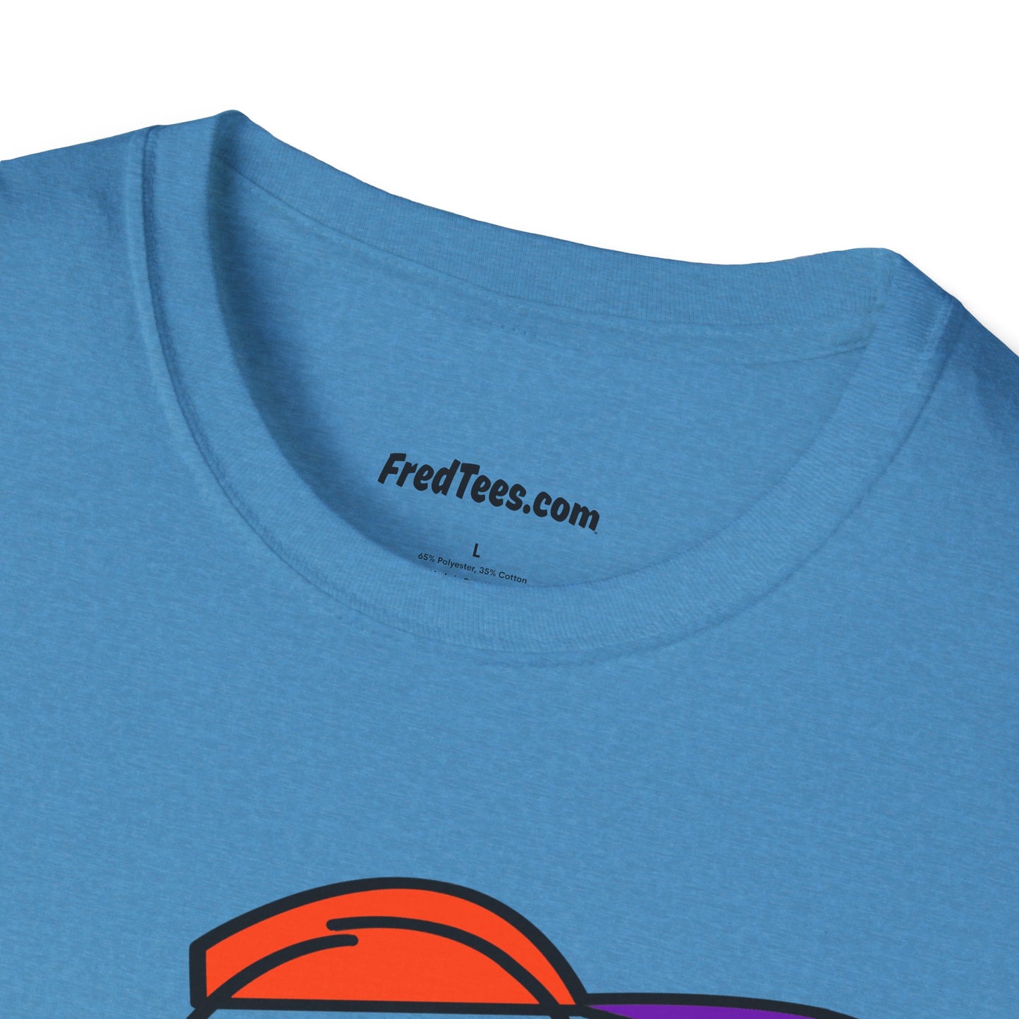FRED is ready to PLAY BALL! His forever motto - HAVE FUN, PLAY HARD, DON’T QUIT! Orange & Purple Pinstripe