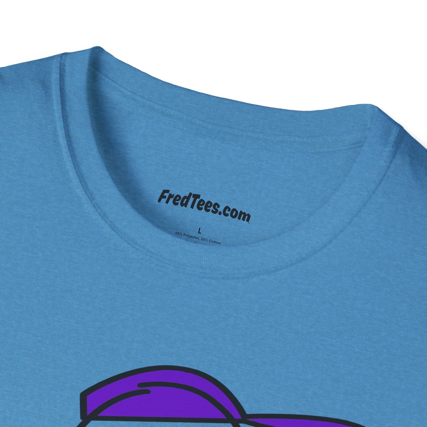 FRED is ready to PLAY BALL! His forever motto - HAVE FUN, PLAY HARD, DON’T QUIT! Purple Pinstripe