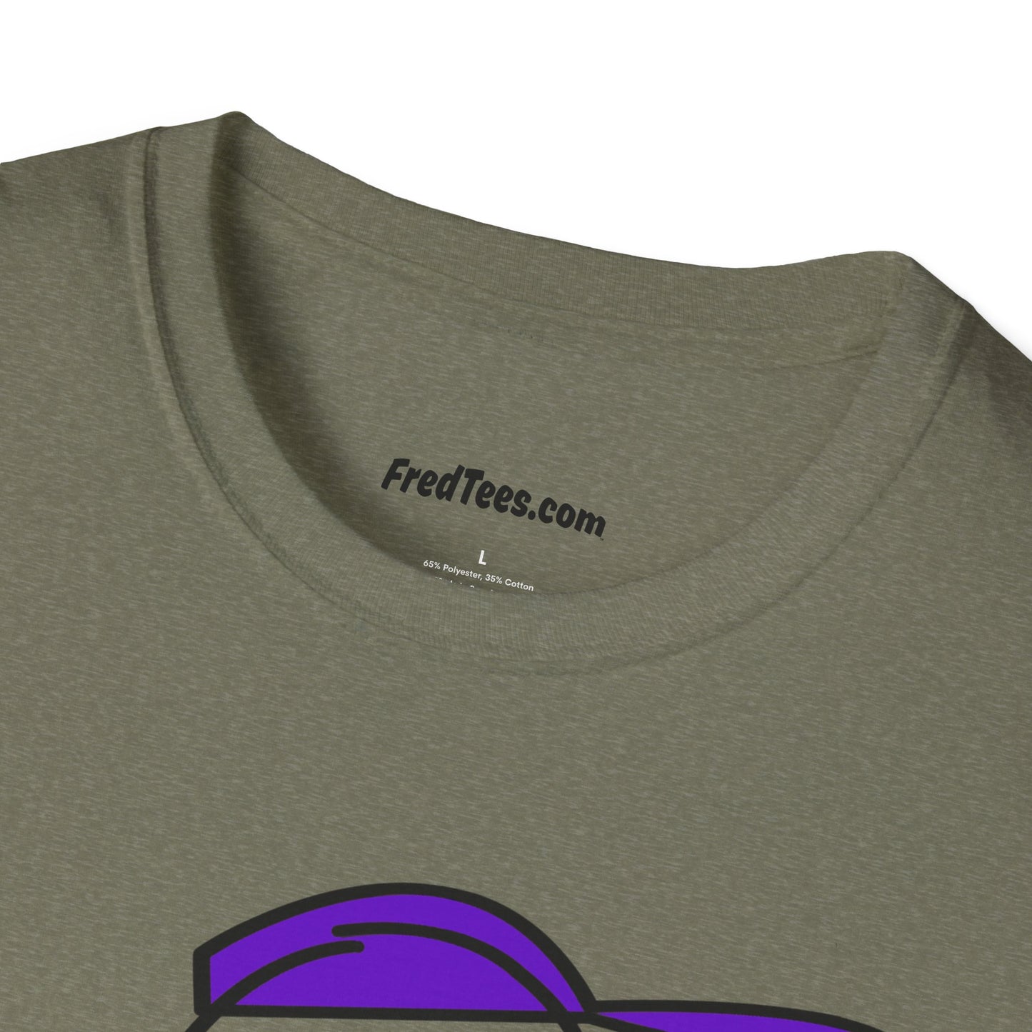 FRED is ready to PLAY BALL! His forever motto - HAVE FUN, PLAY HARD, DON’T QUIT! Purple Pinstripe