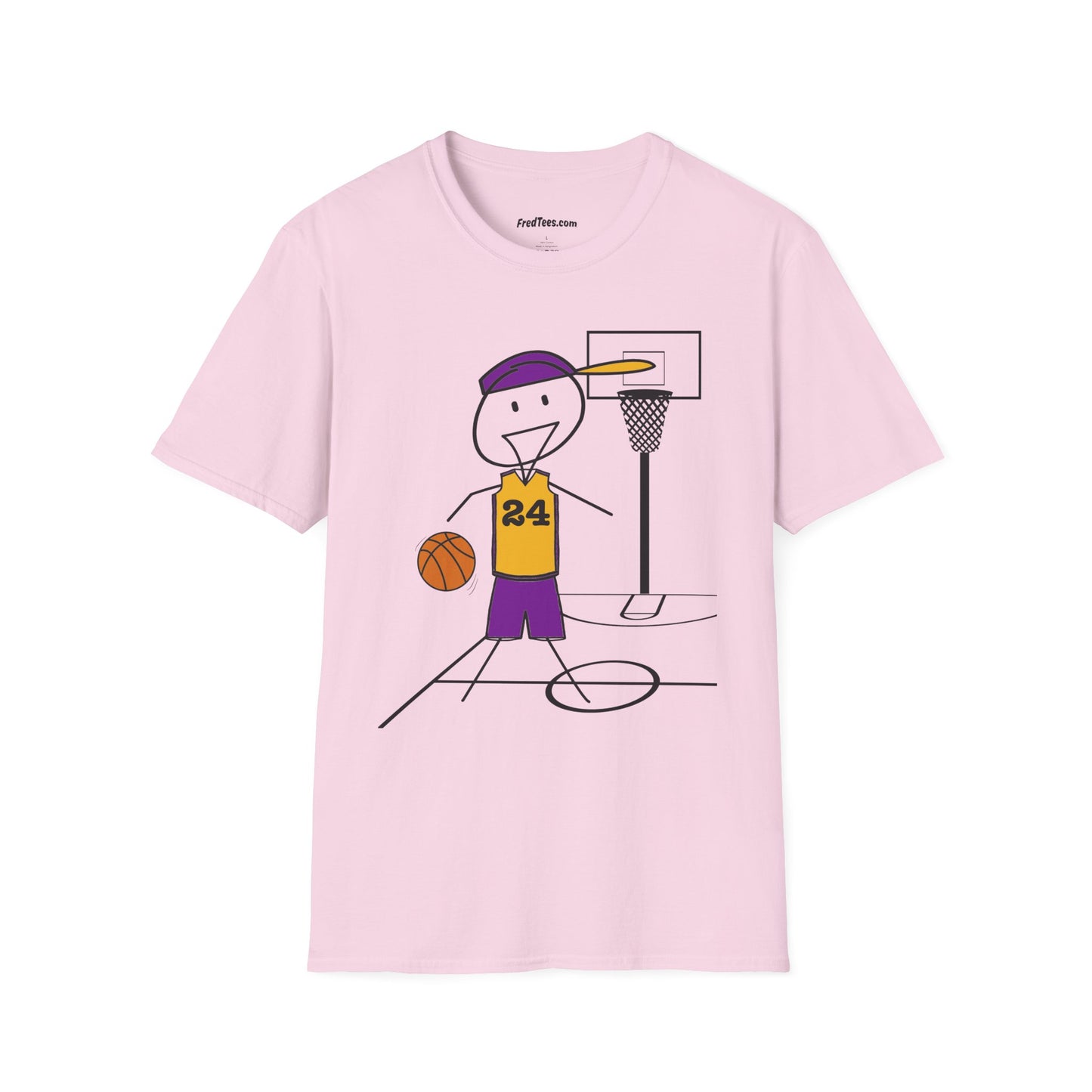 FRED is ready for the court! His forever motto - HAVE FUN, PLAY HARD, DON’T QUIT! Another Purple & Yellow