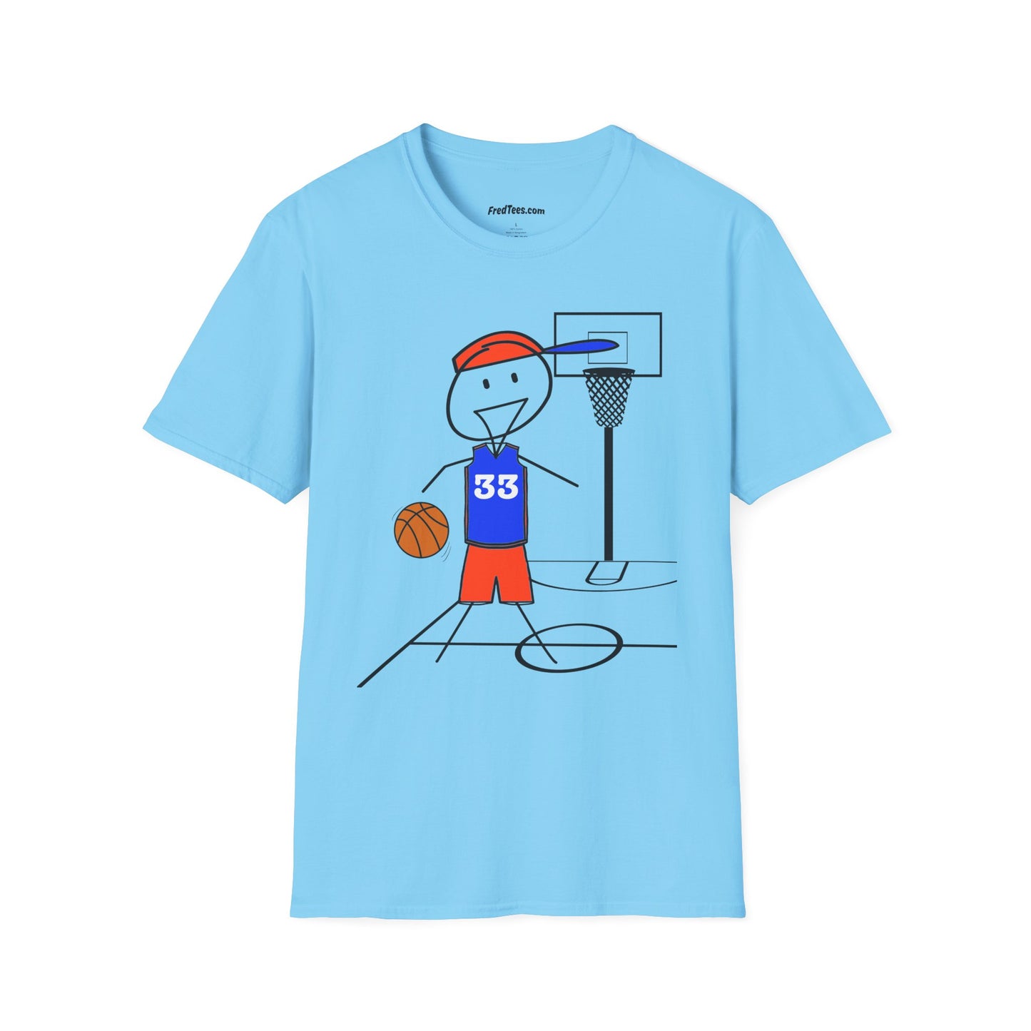 FRED is ready for the court! His forever motto - HAVE FUN, PLAY HARD, DON’T QUIT! Orange & Royal