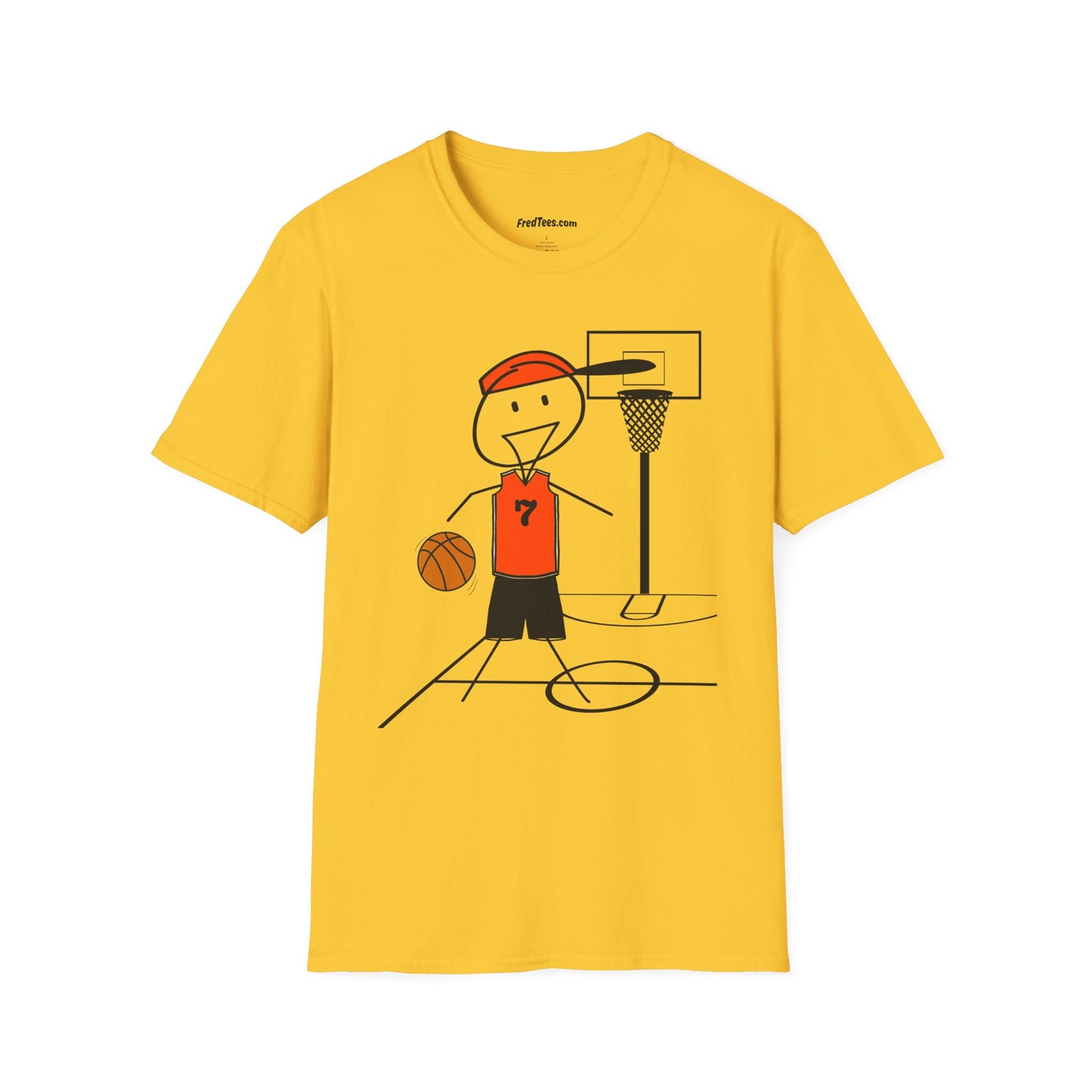 FRED is ready for the court! His forever motto - HAVE FUN, PLAY HARD, DON’T QUIT! Orange & Black