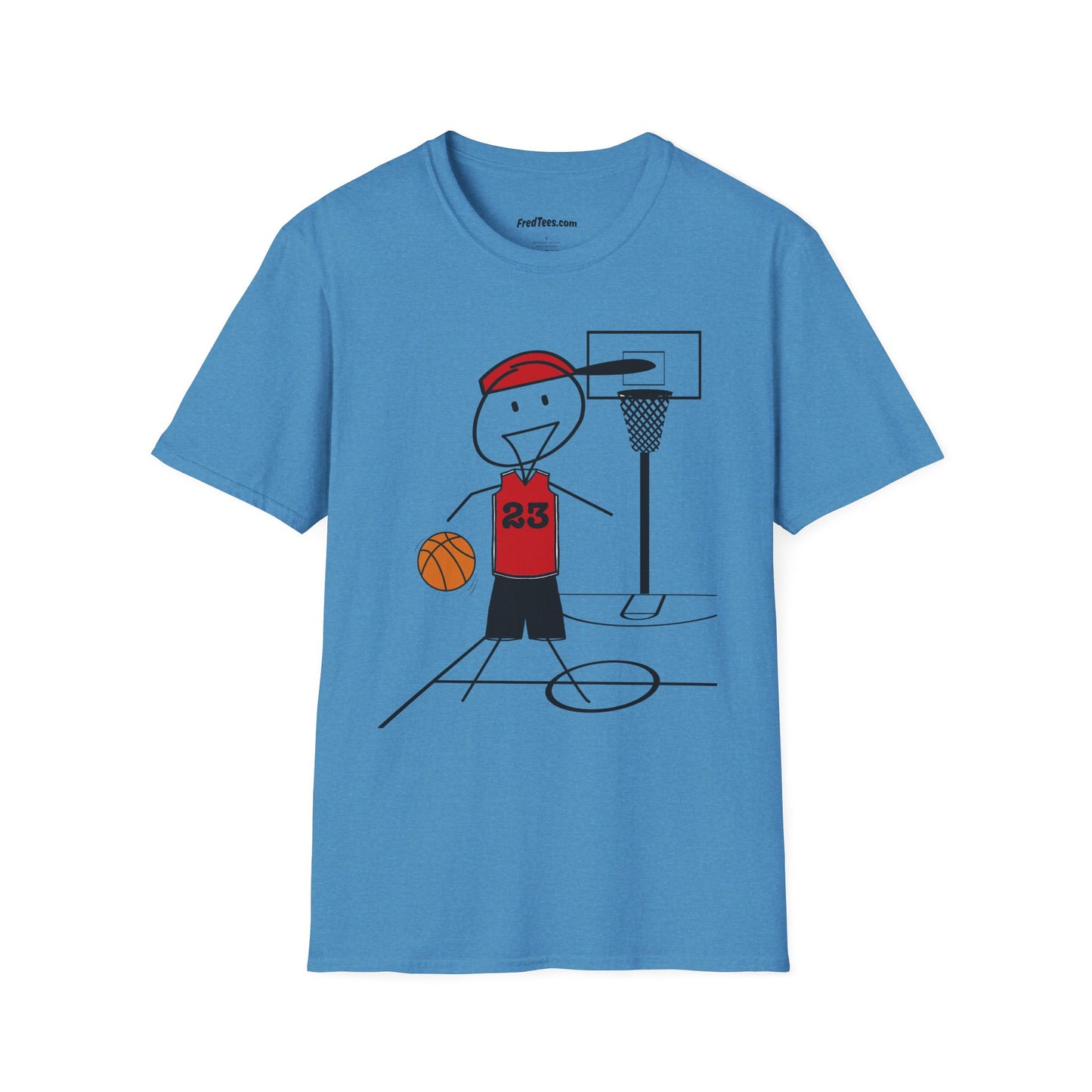 FRED is ready for the court! His forever motto - HAVE FUN, PLAY HARD, DON’T QUIT! Red & Black