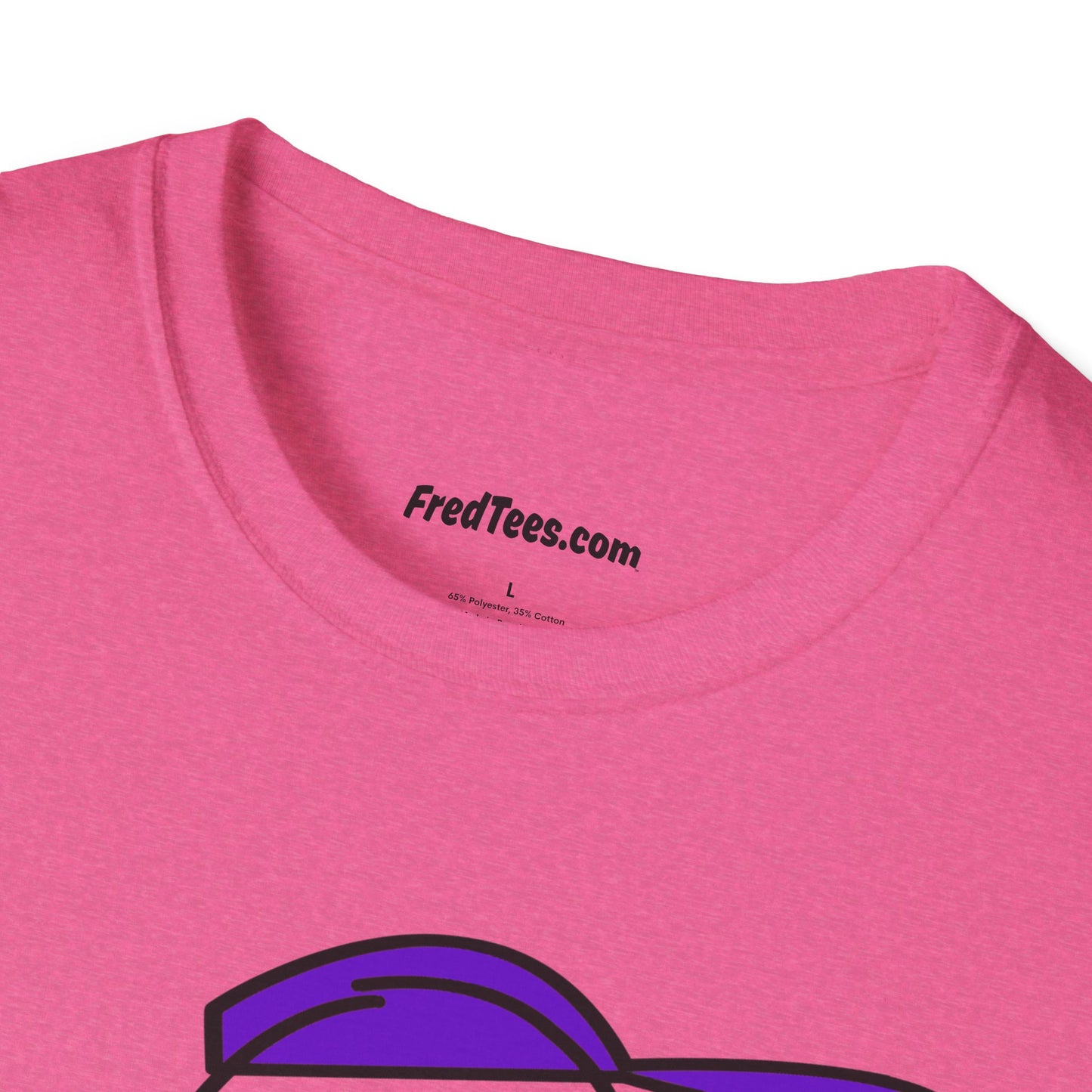 FRED is ready to PLAY BALL! His forever motto - HAVE FUN, PLAY HARD, DON’T QUIT! Purple Pinstripe