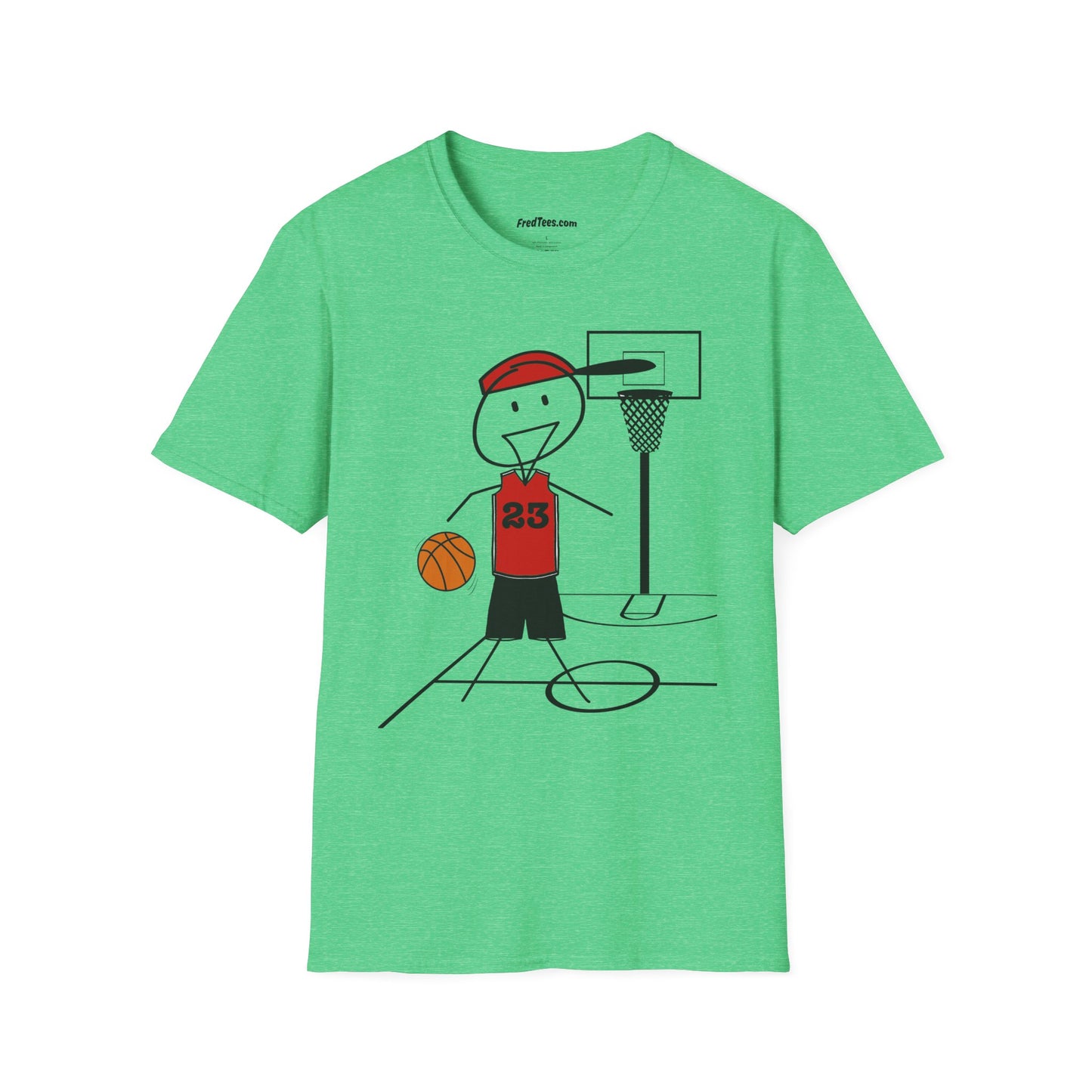 FRED is ready for the court! His forever motto - HAVE FUN, PLAY HARD, DON’T QUIT! Red & Black