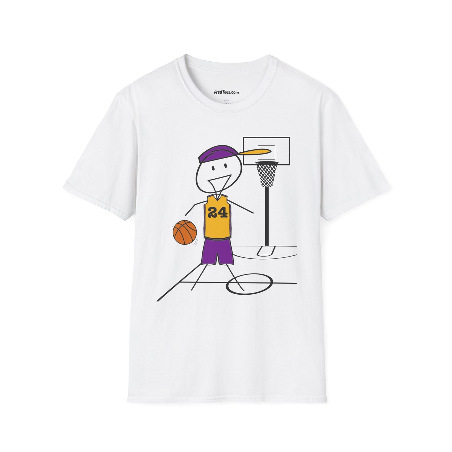 FRED is ready for the court! His forever motto - HAVE FUN, PLAY HARD, DON’T QUIT! Another Purple & Yellow