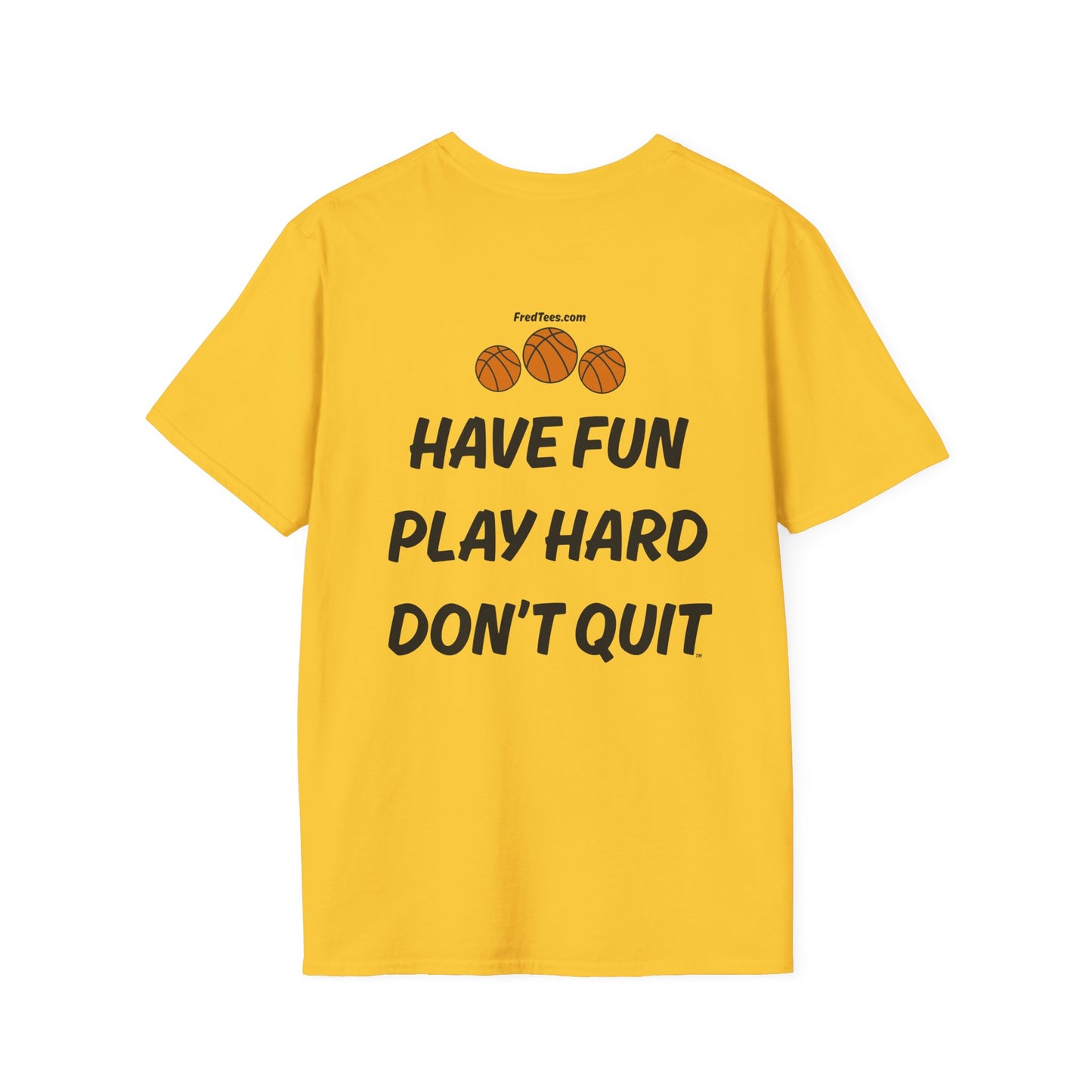 FRED is ready for the court! His forever motto - HAVE FUN, PLAY HARD, DON’T QUIT! Forest & White