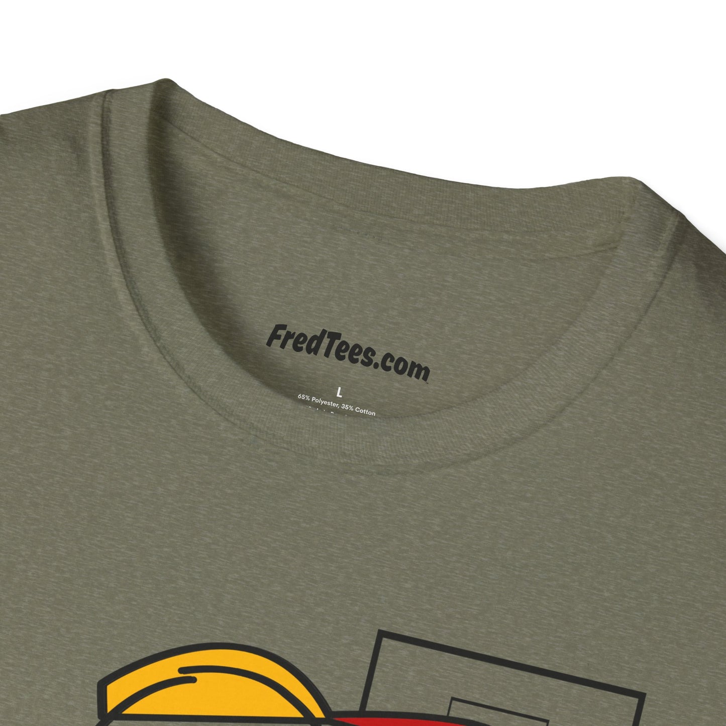 FRED is ready for the court! His forever motto - HAVE FUN, PLAY HARD, DON’T QUIT! Red & Yellow