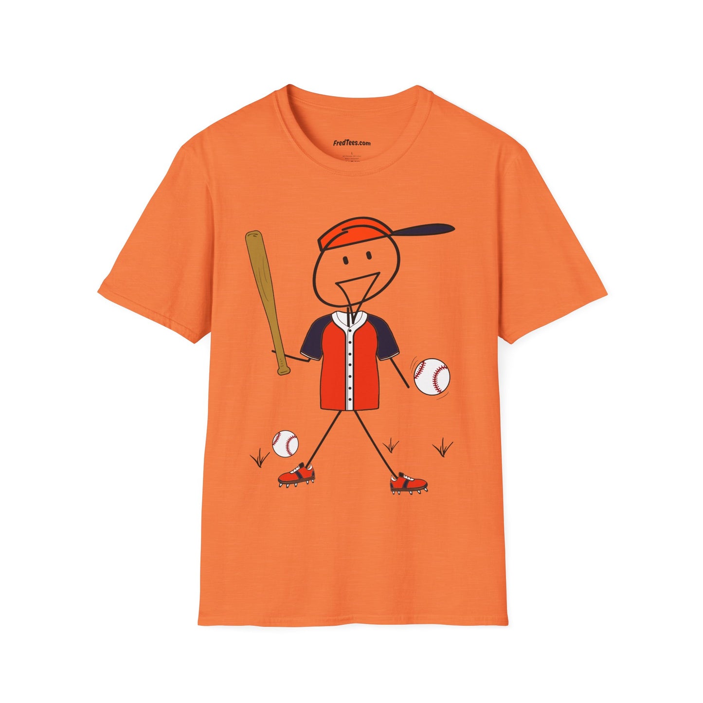 FRED is ready to PLAY BALL! His forever motto - HAVE FUN, PLAY HARD, DON’T QUIT! Orange & Navy