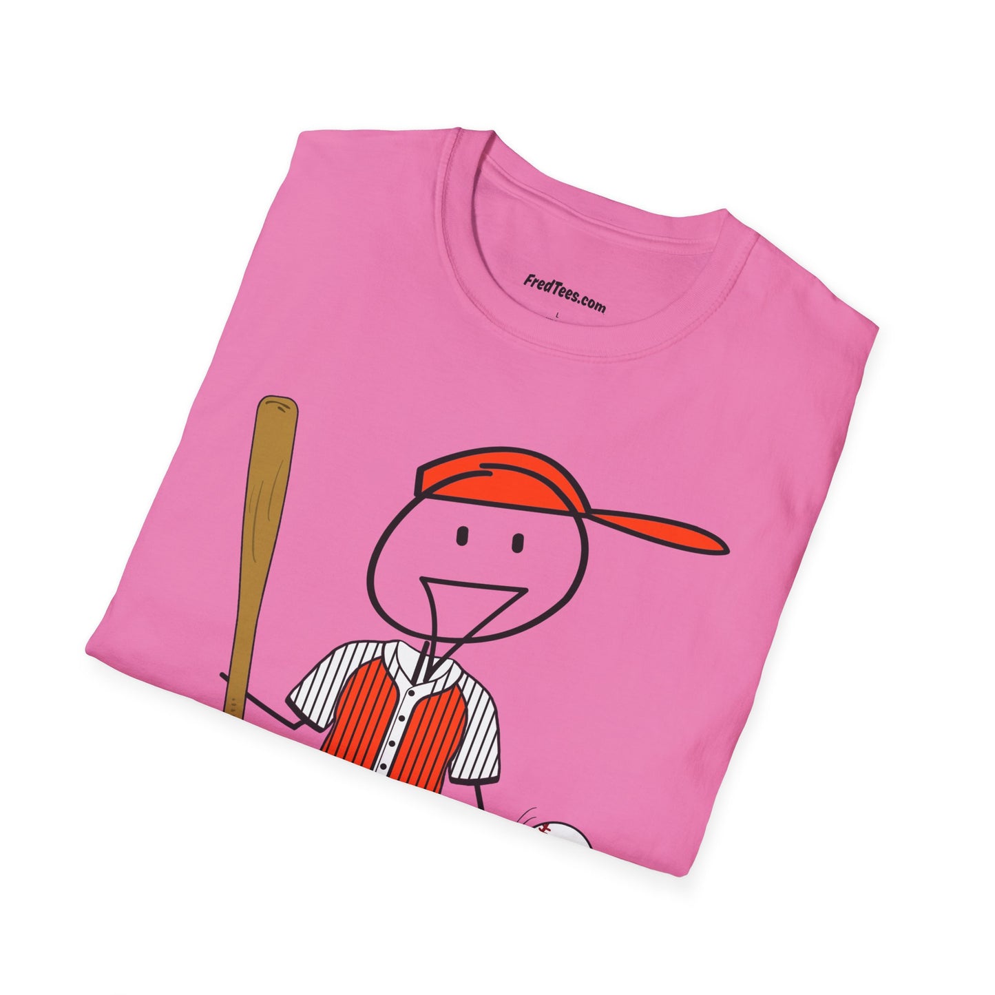FRED is ready to PLAY BALL! His forever motto - HAVE FUN, PLAY HARD, DON’T QUIT! Orange & Black Pinstripe