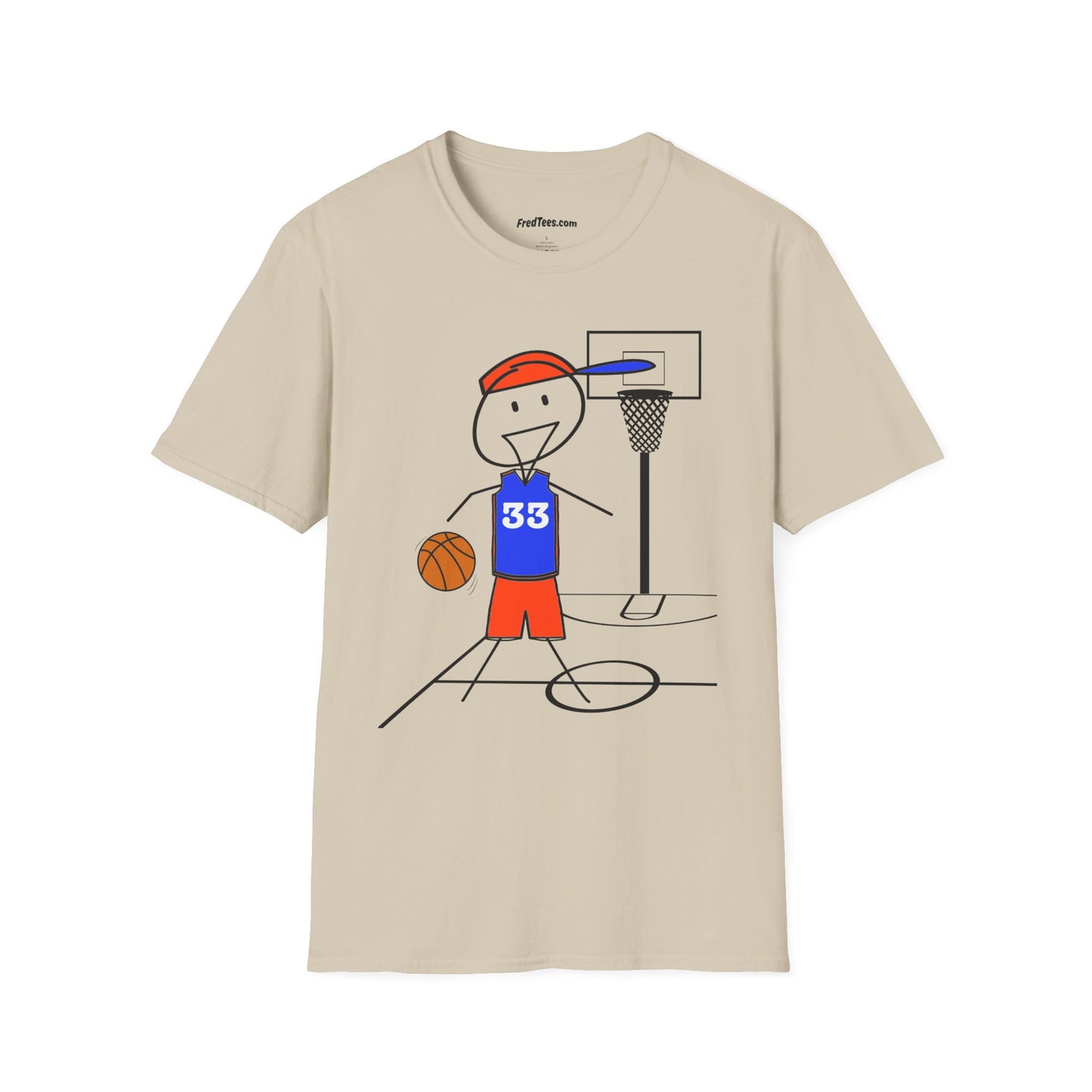 FRED is ready for the court! His forever motto - HAVE FUN, PLAY HARD, DON’T QUIT! Orange & Royal