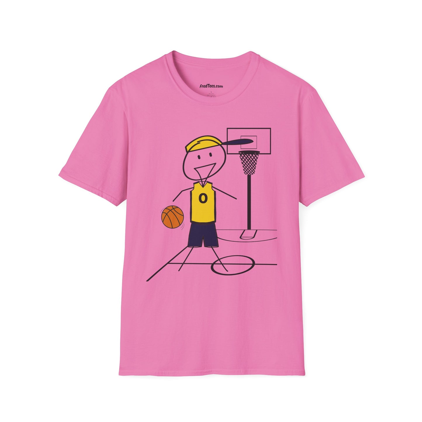 FRED is ready for the court! His forever motto - HAVE FUN, PLAY HARD, DON’T QUIT! Navy & Yellow