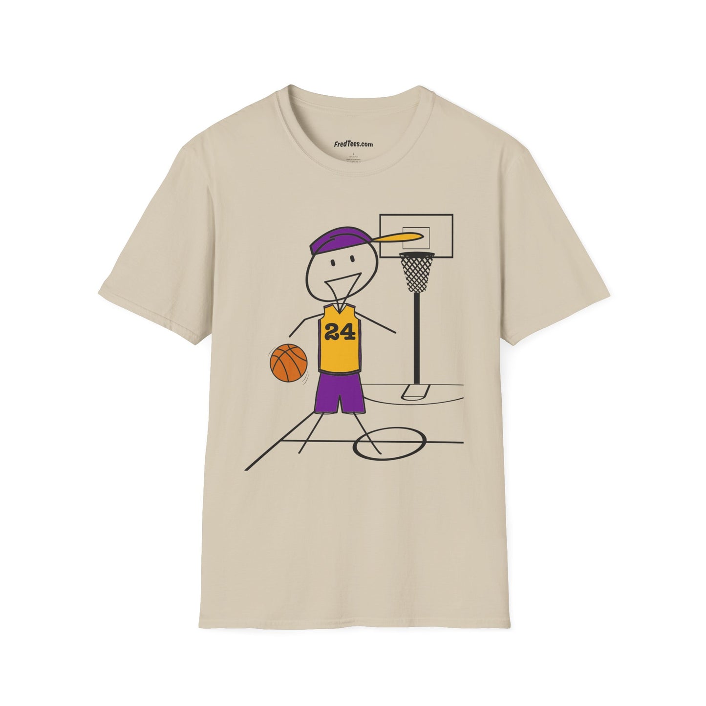 FRED is ready for the court! His forever motto - HAVE FUN, PLAY HARD, DON’T QUIT! Another Purple & Yellow
