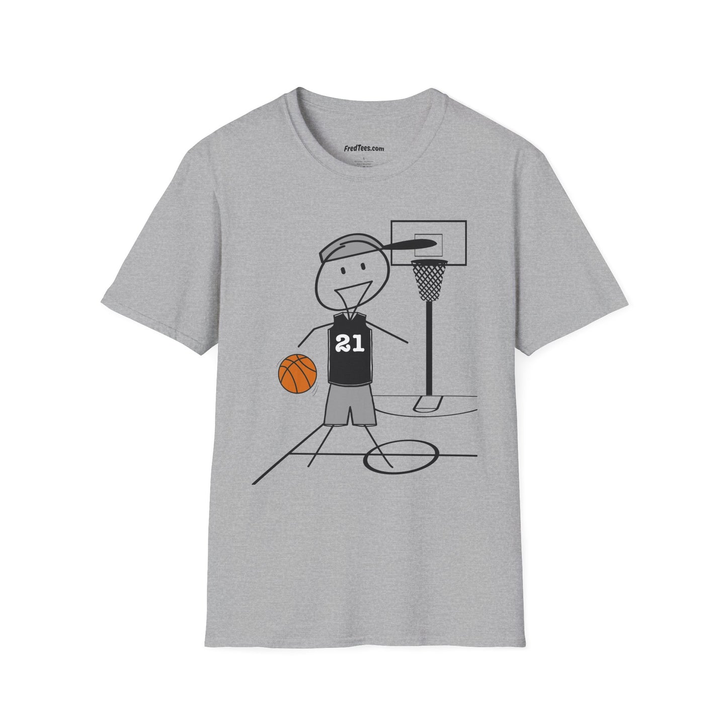 FRED is ready for the court! His forever motto - HAVE FUN, PLAY HARD, DON’T QUIT! Silver & Black