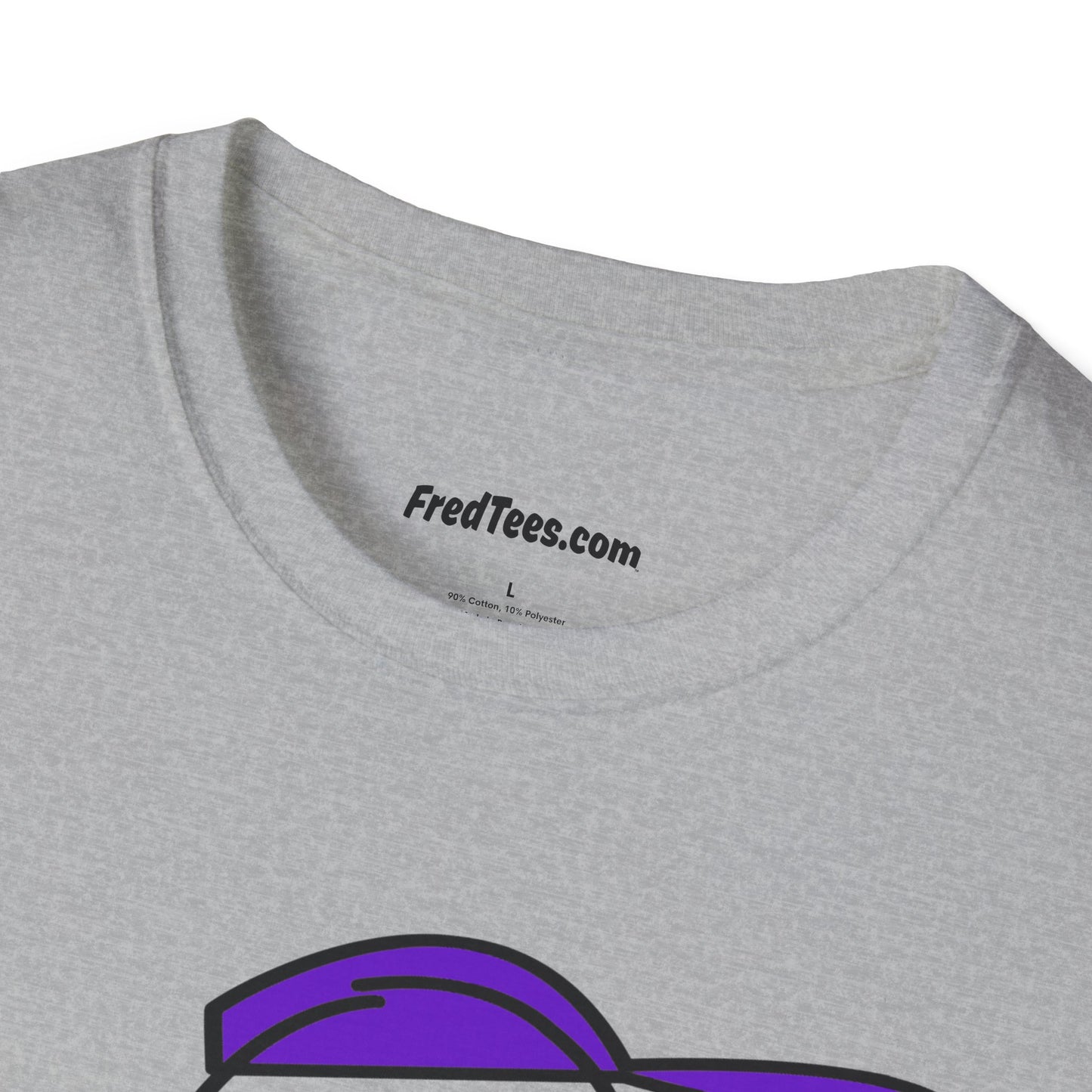 FRED is ready to PLAY BALL! His forever motto - HAVE FUN, PLAY HARD, DON’T QUIT! Purple Pinstripe