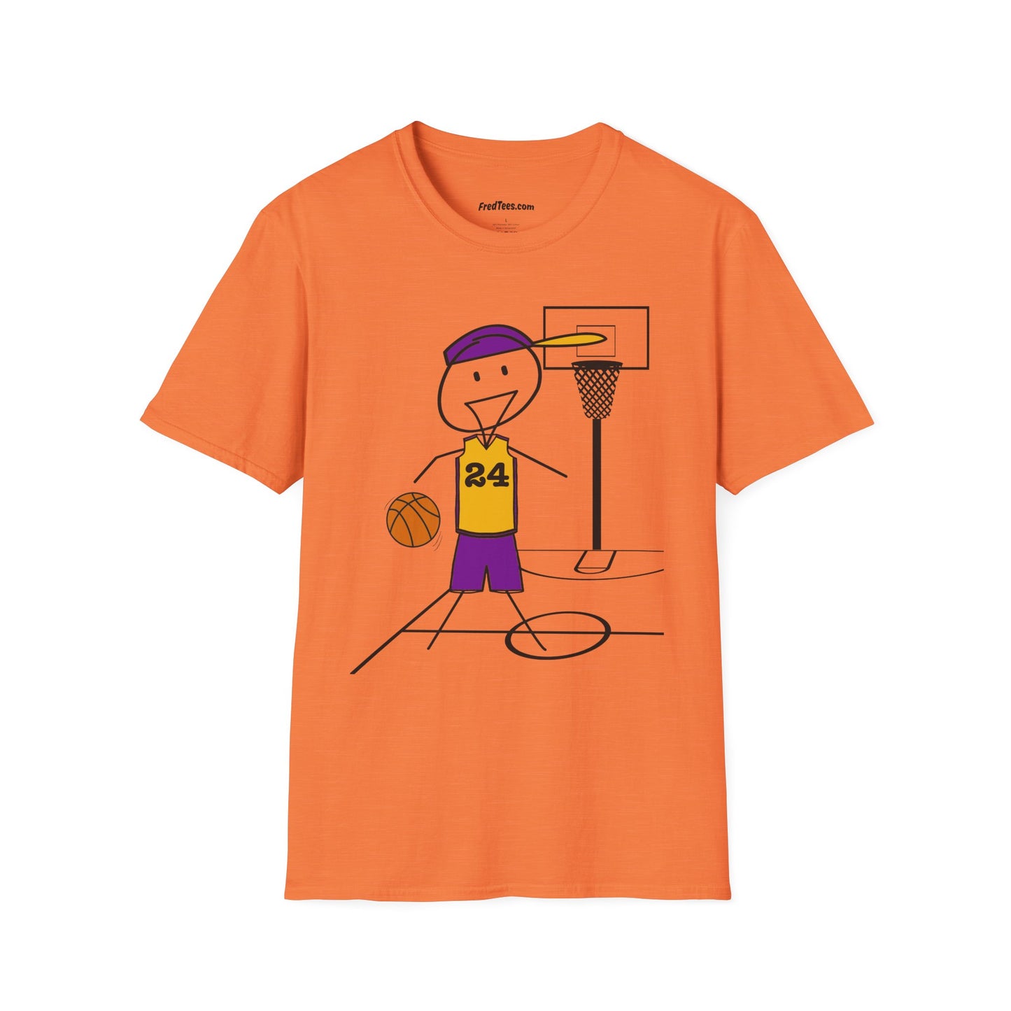 FRED is ready for the court! His forever motto - HAVE FUN, PLAY HARD, DON’T QUIT! Another Purple & Yellow