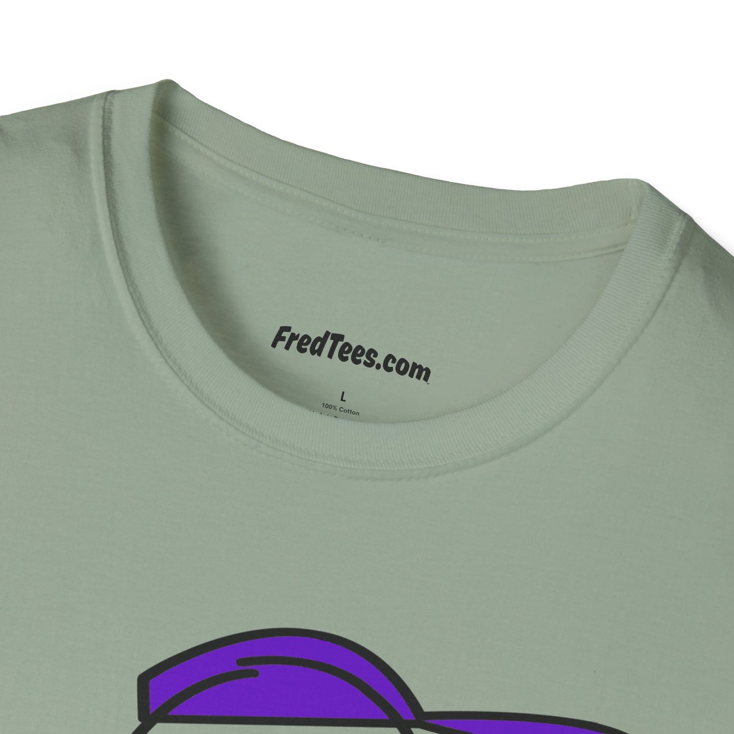 FRED is ready to PLAY BALL! His forever motto - HAVE FUN, PLAY HARD, DON’T QUIT! Purple Pinstripe