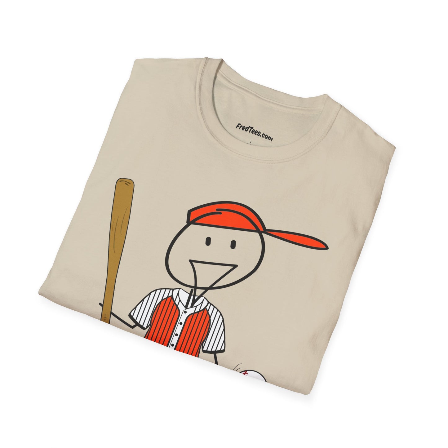 FRED is ready to PLAY BALL! His forever motto - HAVE FUN, PLAY HARD, DON’T QUIT! Orange & Black Pinstripe