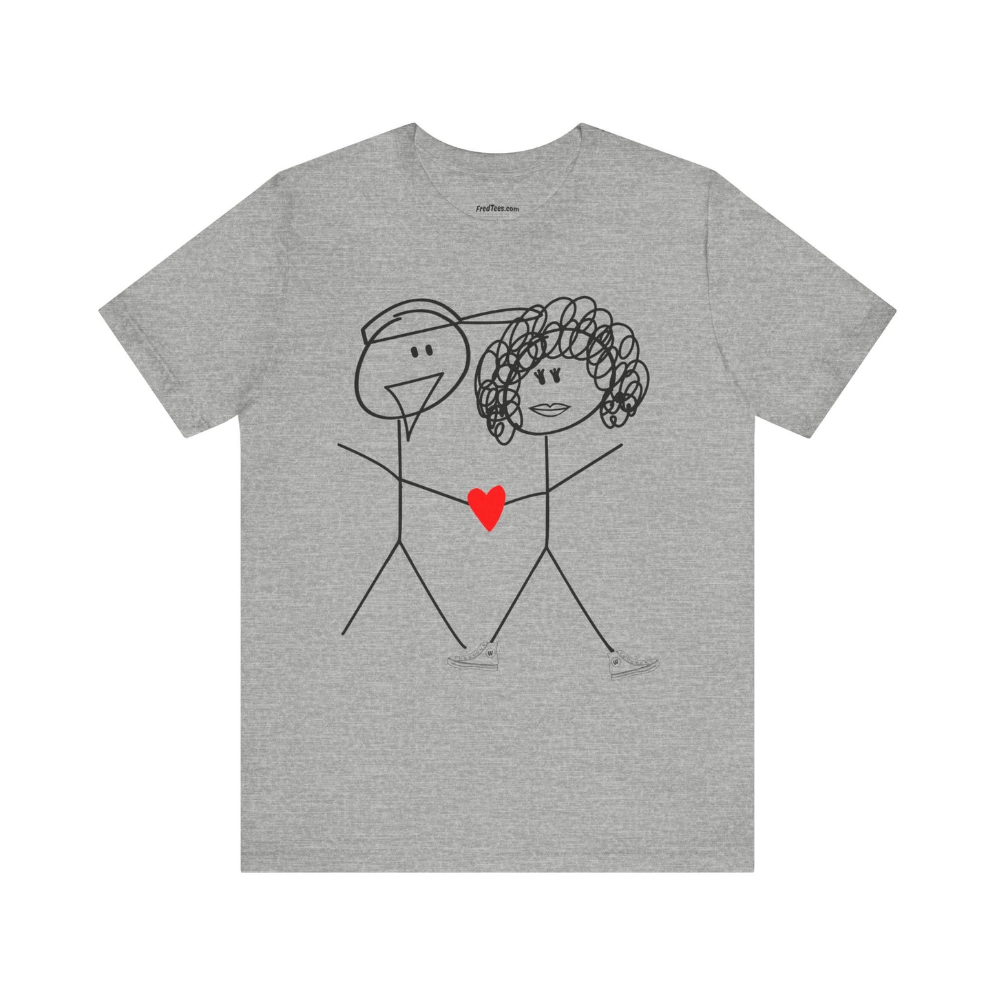 FRED and WENDI - the anniversary celebration shirt! LOVE is in the air! Bella+Canvas version