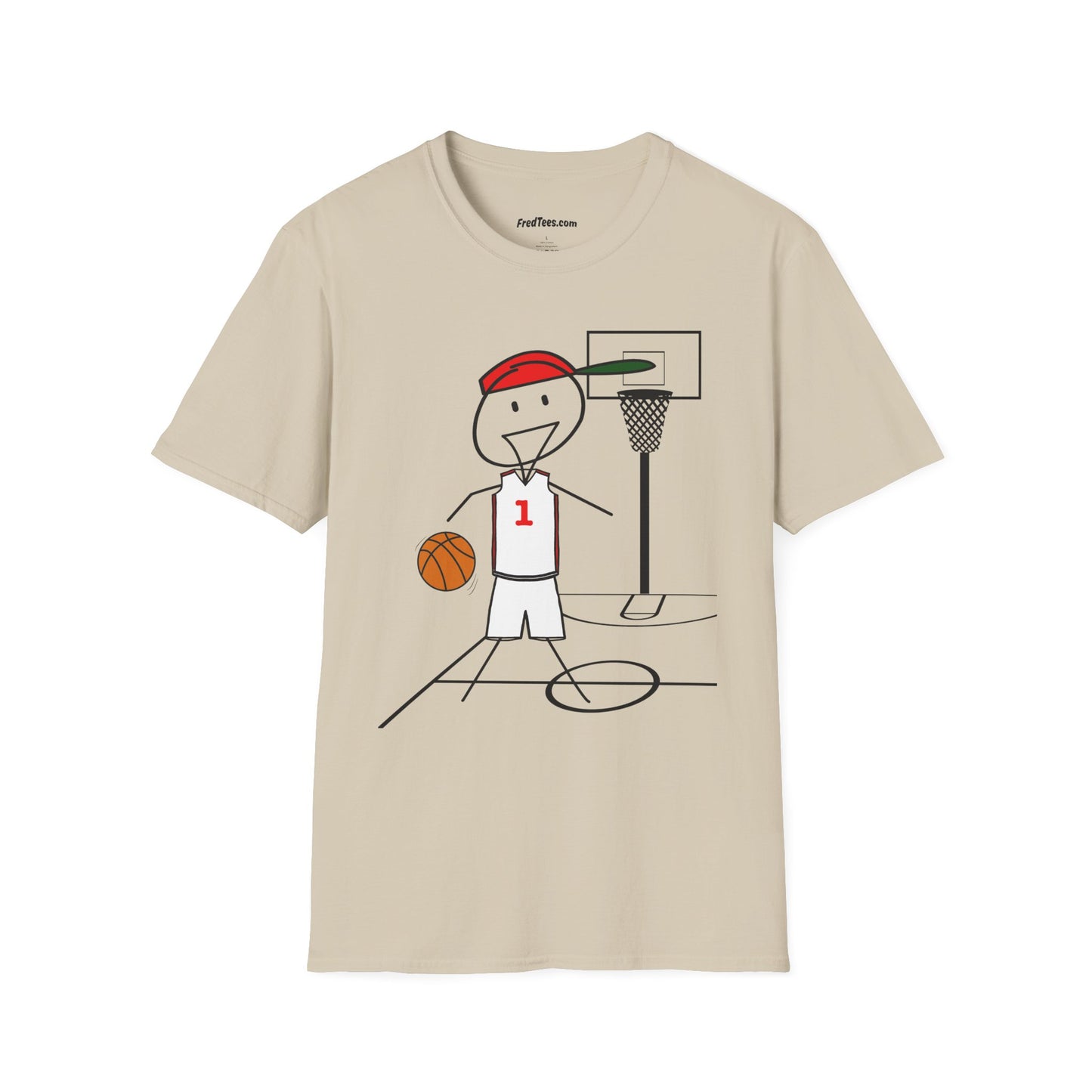 FRED is ready for the court! His forever motto - HAVE FUN, PLAY HARD, DON’T QUIT! Red & White
