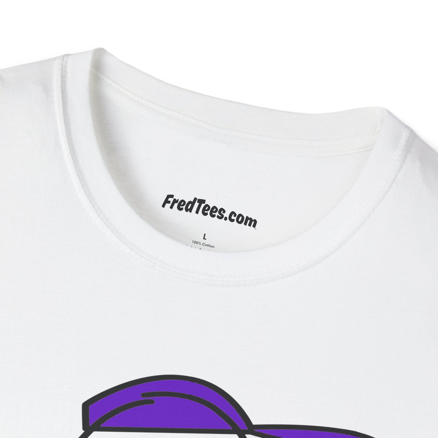 FRED is ready to PLAY BALL! His forever motto - HAVE FUN, PLAY HARD, DON’T QUIT! Purple Pinstripe
