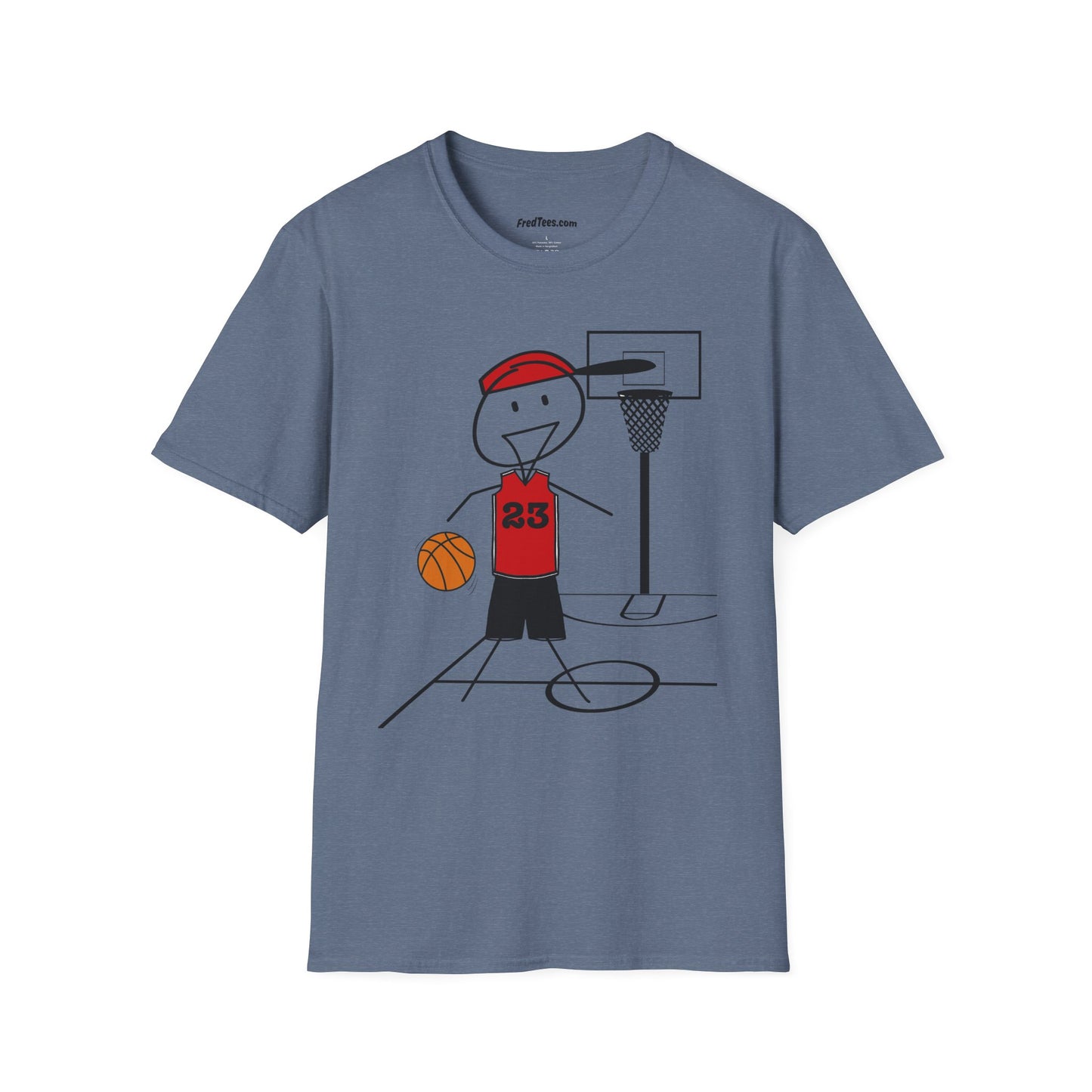 FRED is ready for the court! His forever motto - HAVE FUN, PLAY HARD, DON’T QUIT! Red & Black