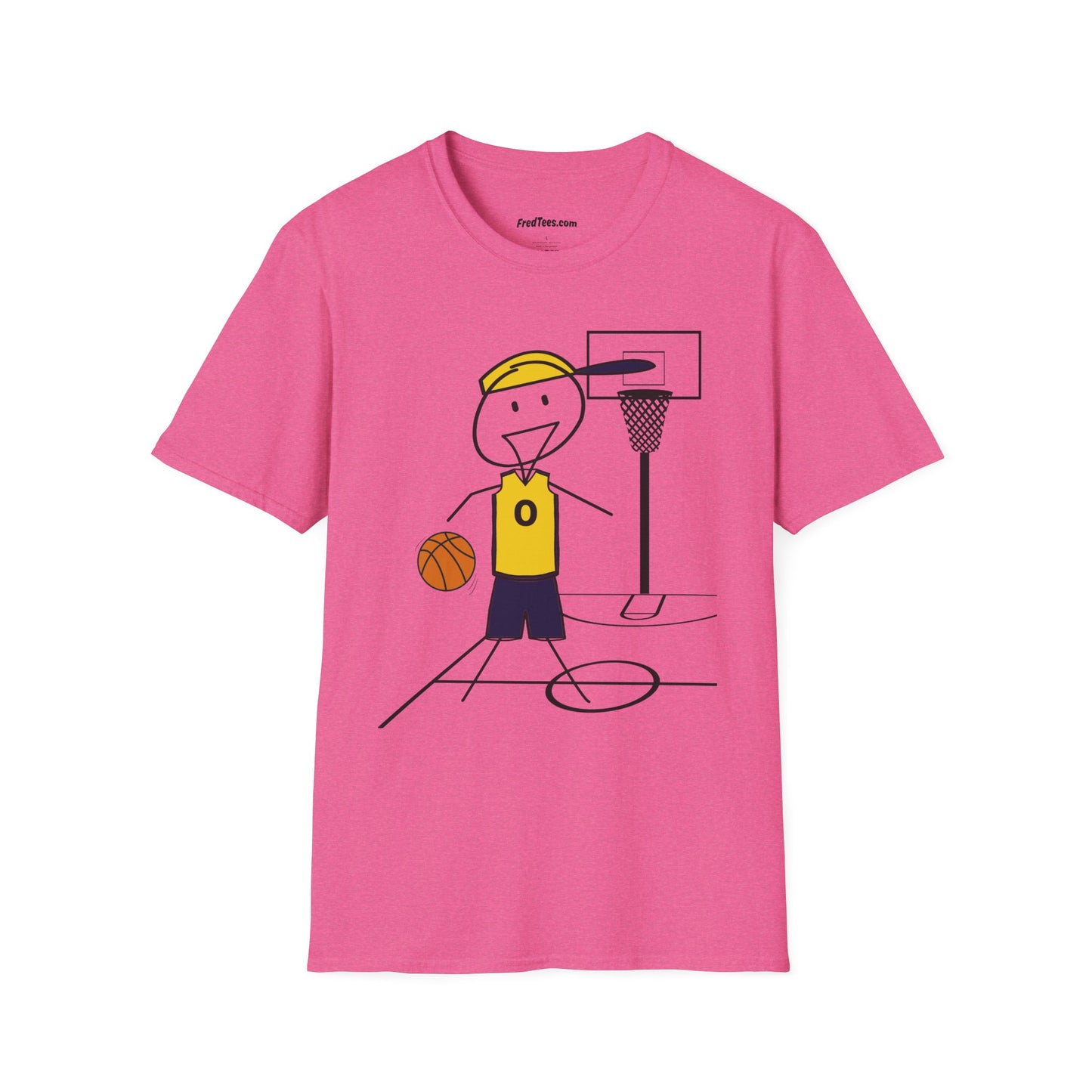 FRED is ready for the court! His forever motto - HAVE FUN, PLAY HARD, DON’T QUIT! Navy & Yellow