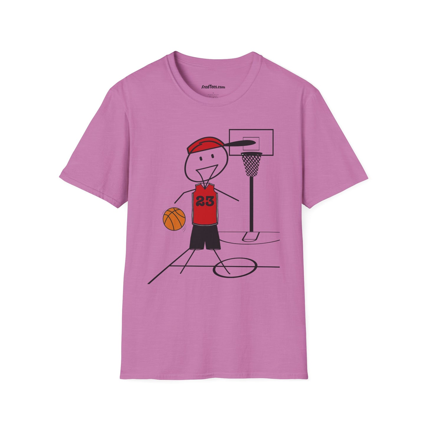 FRED is ready for the court! His forever motto - HAVE FUN, PLAY HARD, DON’T QUIT! Red & Black