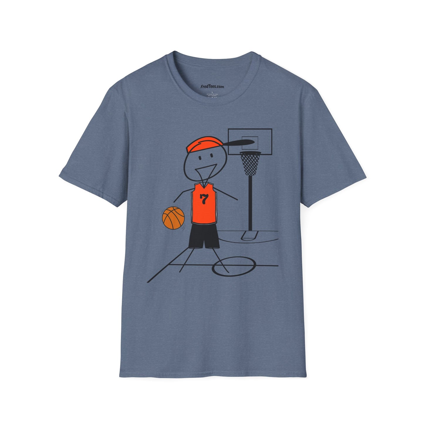 FRED is ready for the court! His forever motto - HAVE FUN, PLAY HARD, DON’T QUIT! Orange & Black