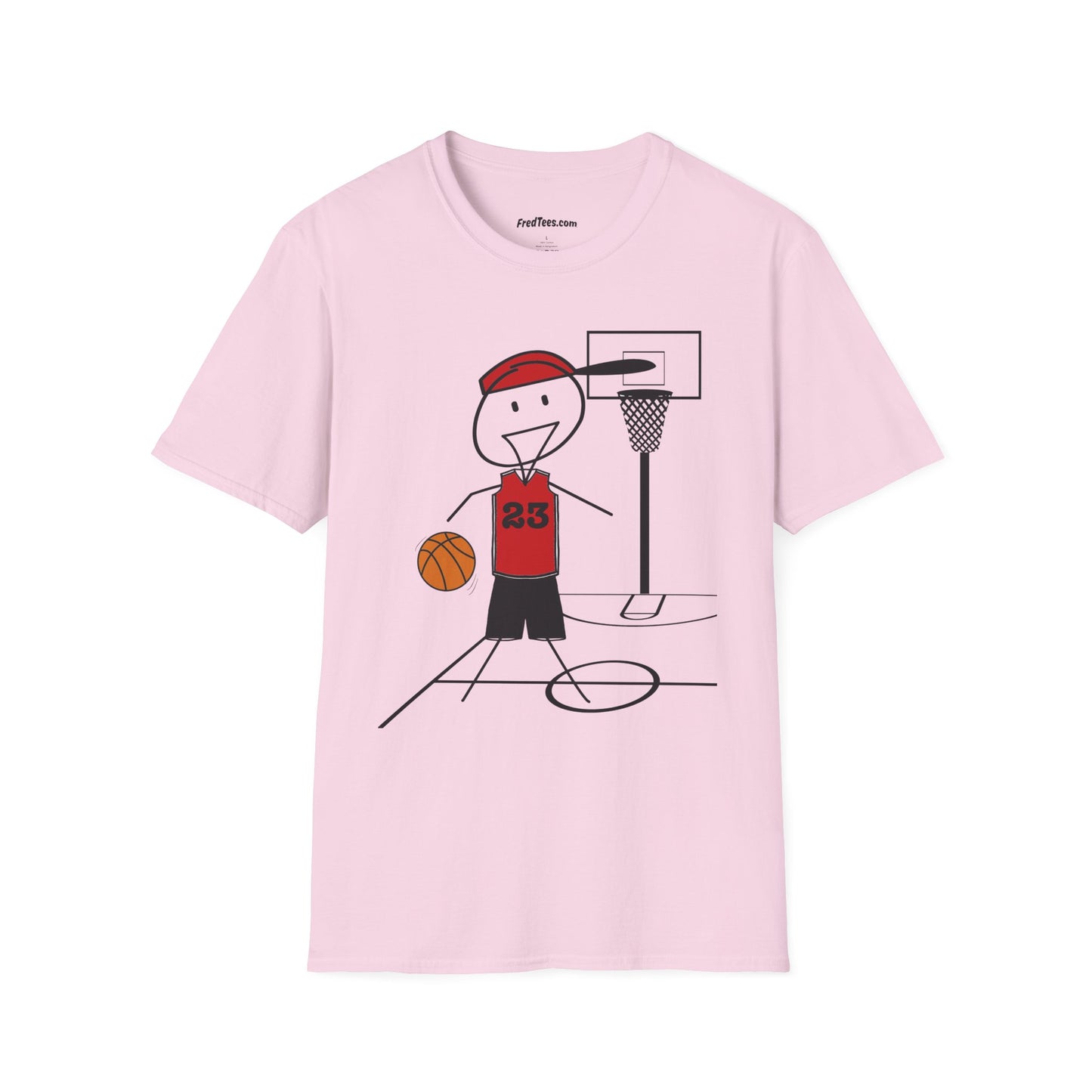 FRED is ready for the court! His forever motto - HAVE FUN, PLAY HARD, DON’T QUIT! Red & Black