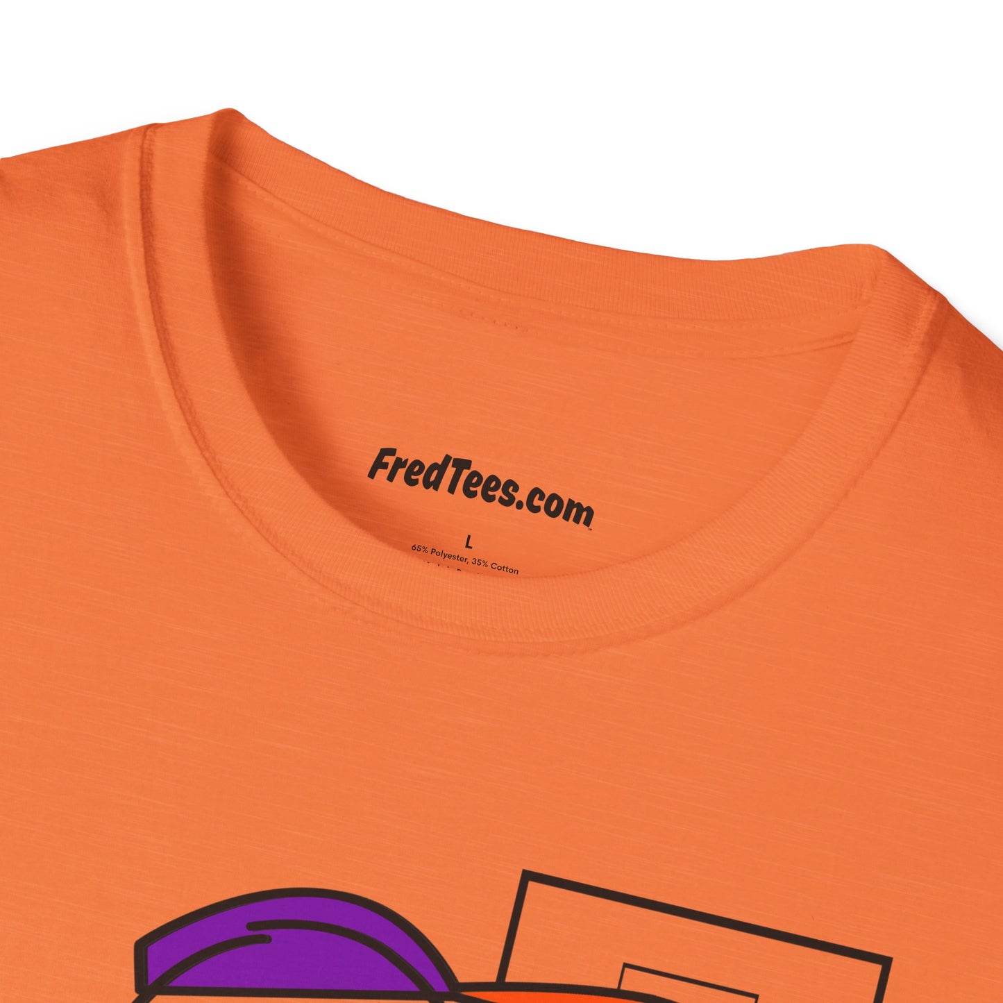 FRED is ready for the court! His forever motto - HAVE FUN, PLAY HARD, DON’T QUIT! Purple & Orange