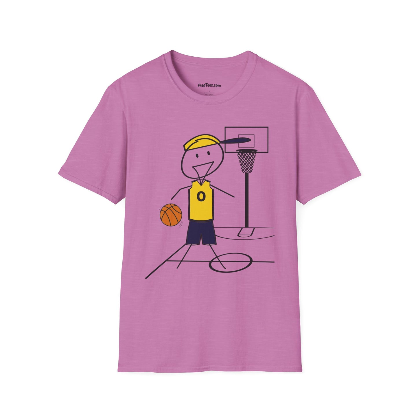 FRED is ready for the court! His forever motto - HAVE FUN, PLAY HARD, DON’T QUIT! Navy & Yellow