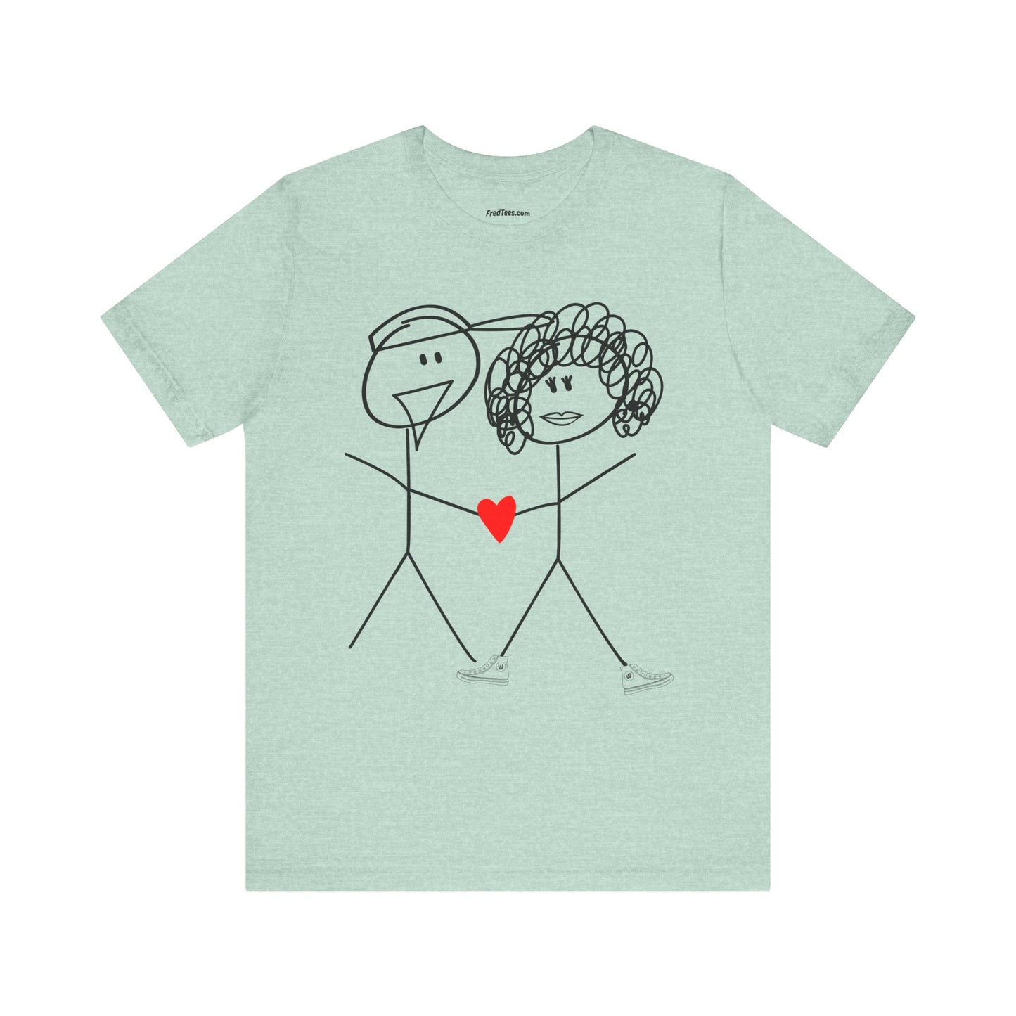 FRED and WENDI - the anniversary celebration shirt! LOVE is in the air! Bella+Canvas version