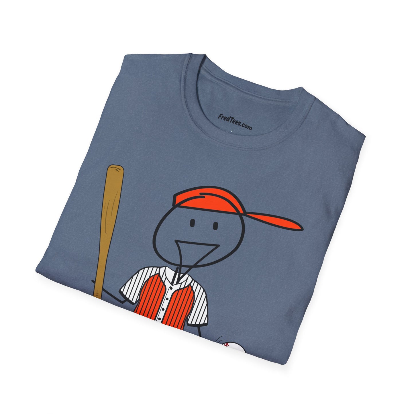 FRED is ready to PLAY BALL! His forever motto - HAVE FUN, PLAY HARD, DON’T QUIT! Orange & Black Pinstripe