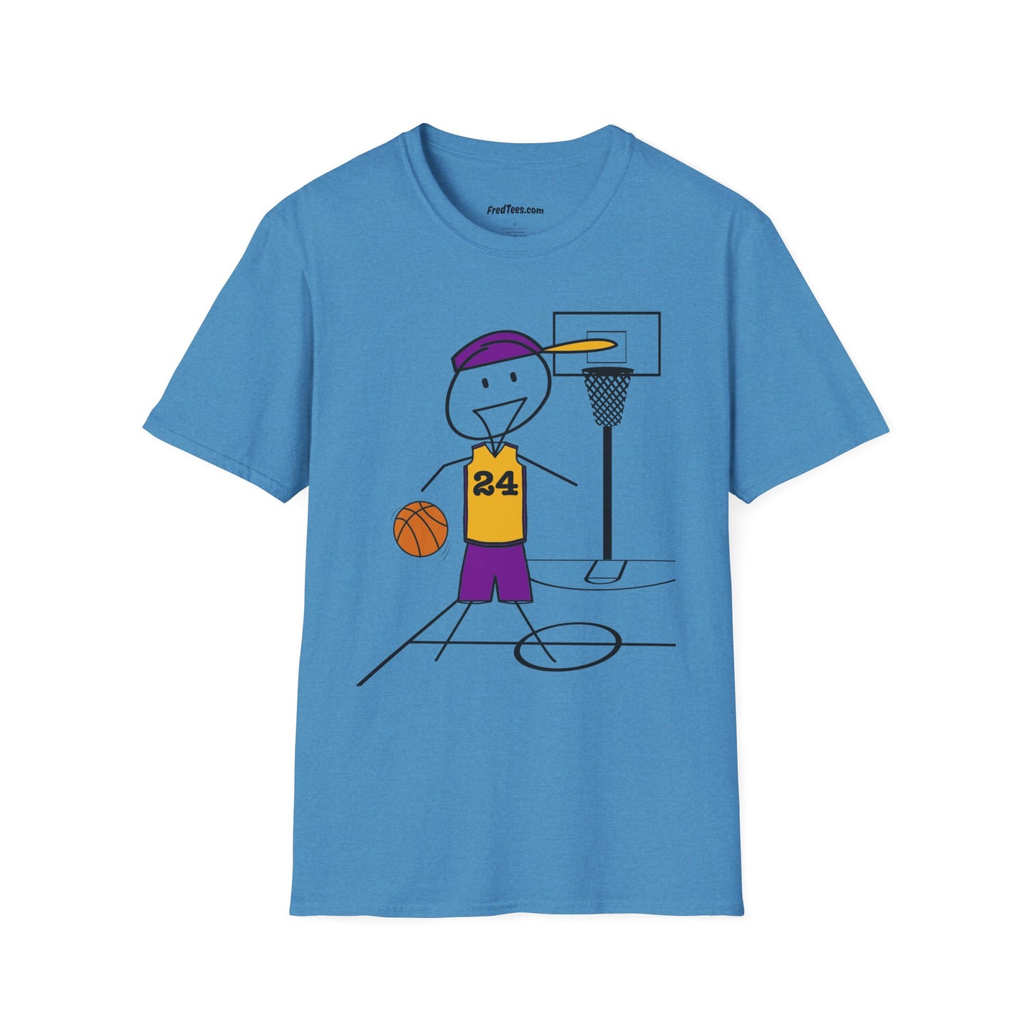 FRED is ready for the court! His forever motto - HAVE FUN, PLAY HARD, DON’T QUIT! Another Purple & Yellow