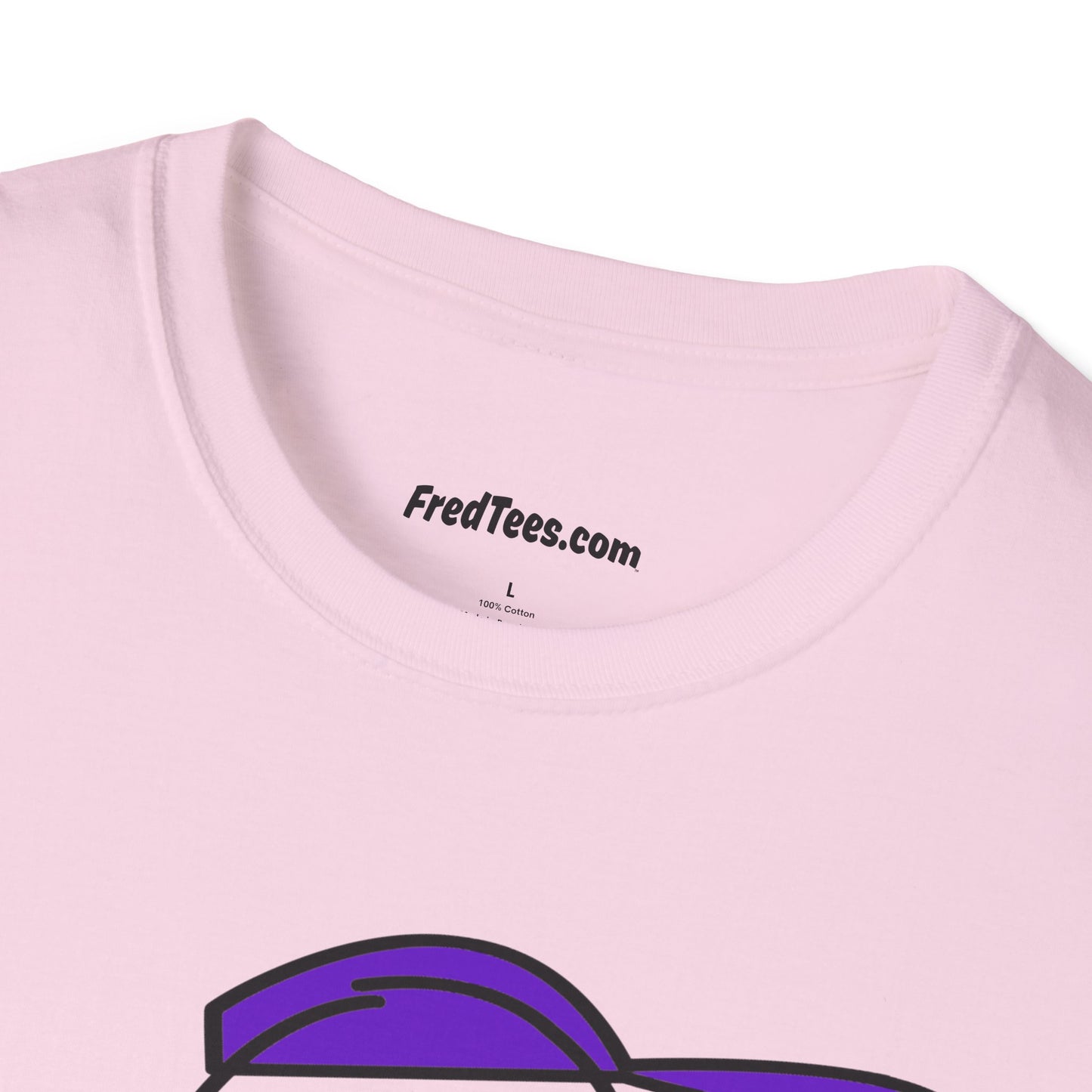 FRED is ready to PLAY BALL! His forever motto - HAVE FUN, PLAY HARD, DON’T QUIT! Purple Pinstripe
