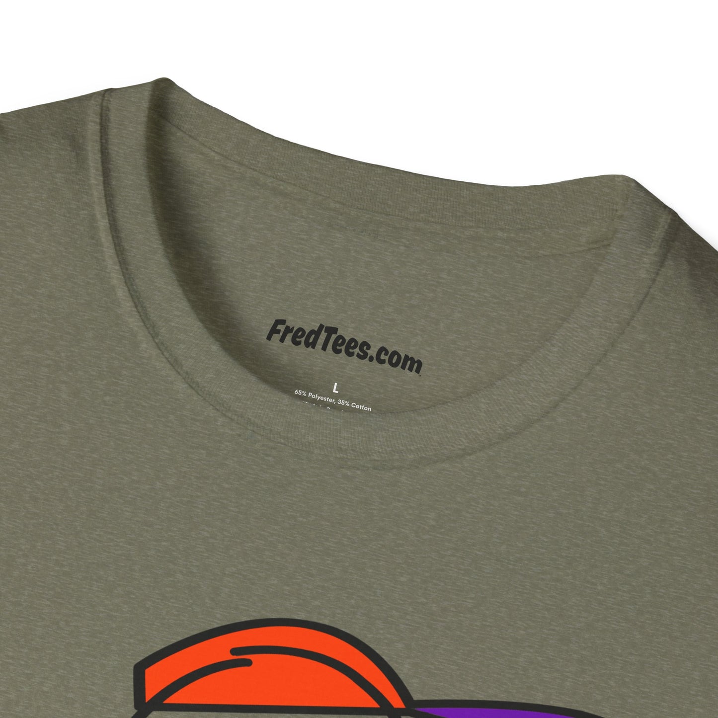 FRED is ready to PLAY BALL! His forever motto - HAVE FUN, PLAY HARD, DON’T QUIT! Orange & Purple Pinstripe